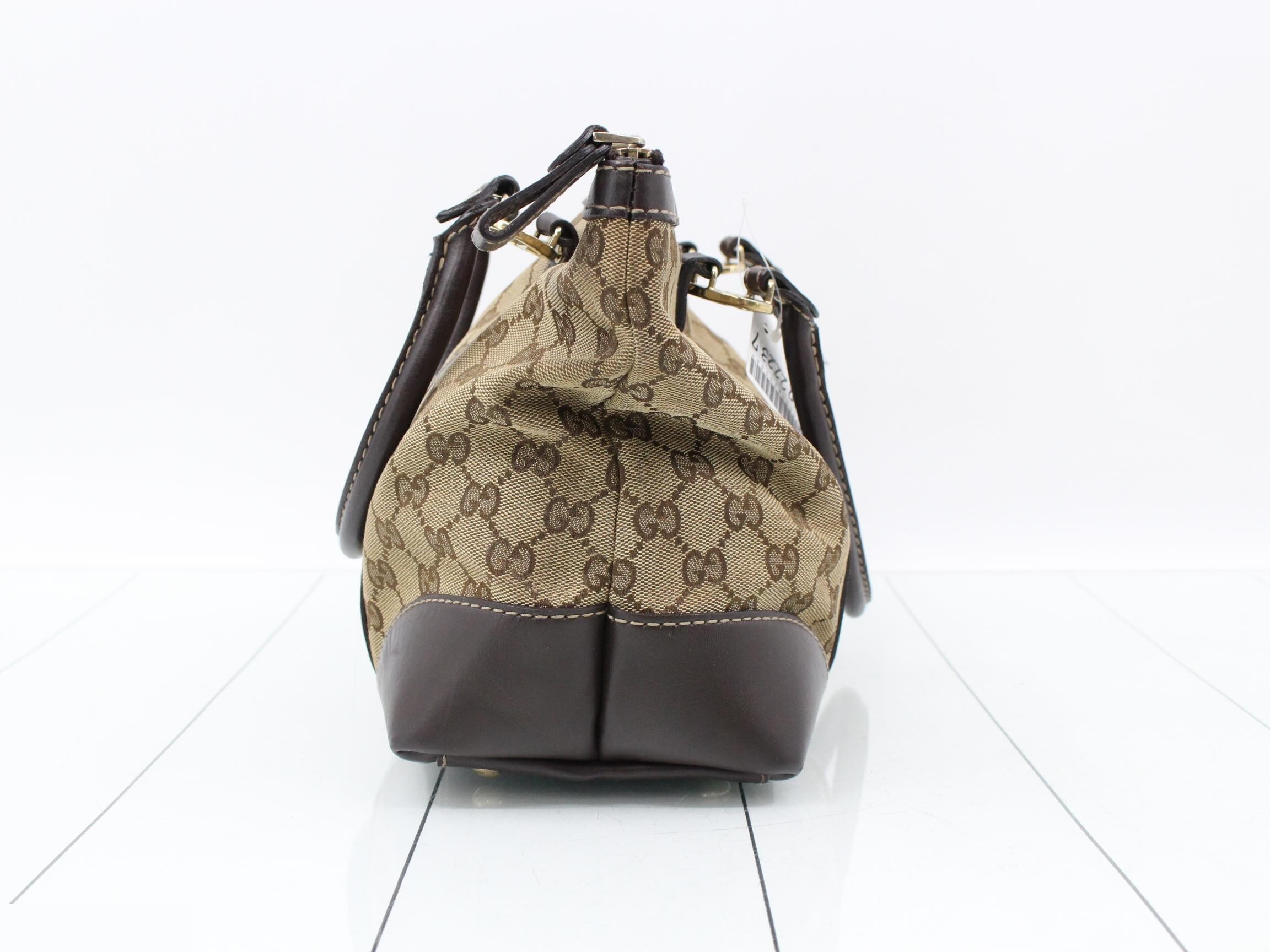 GG Canvas Tote Bag - Monogram Heart - Brown — view 4
