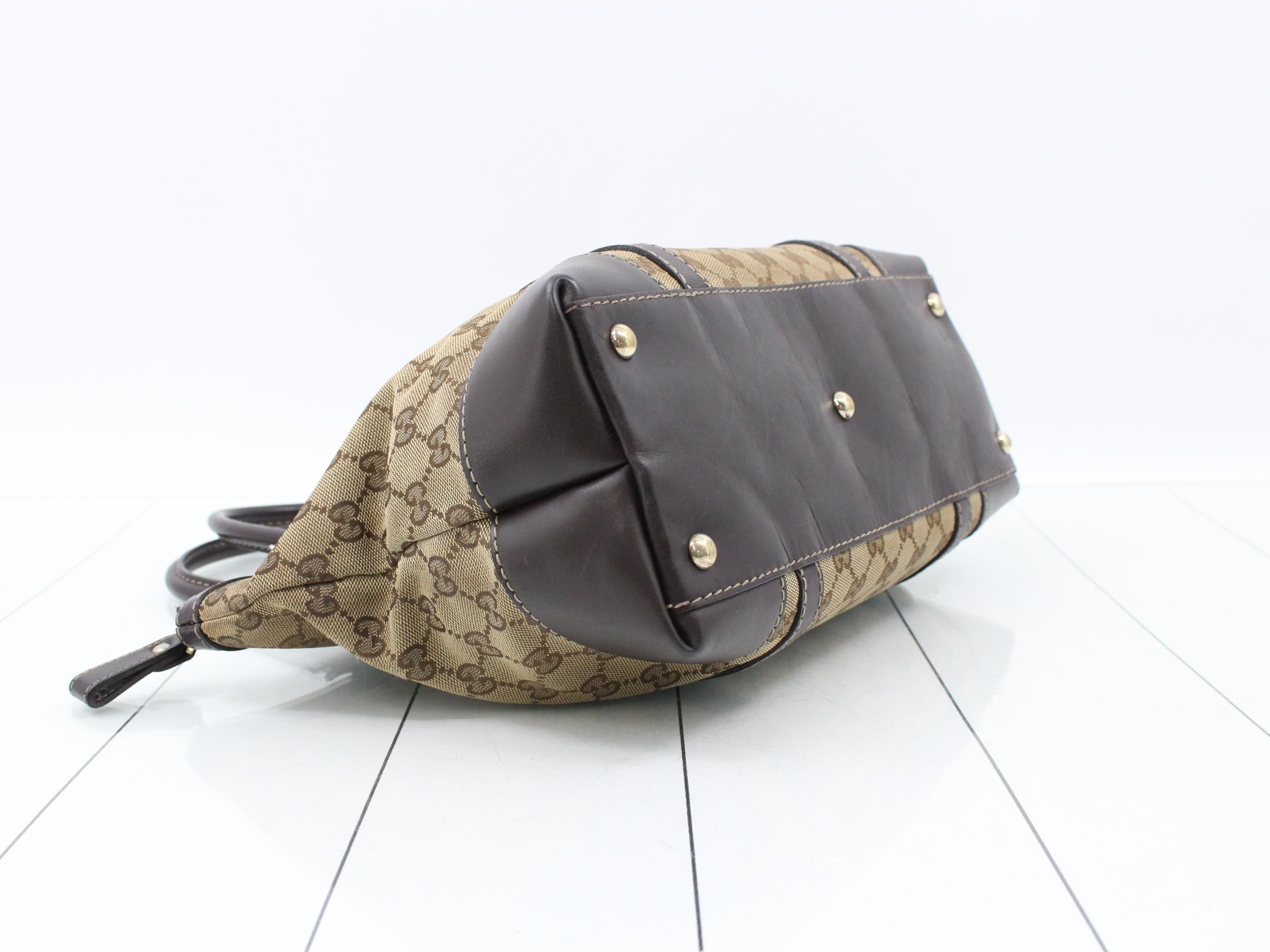 GG Canvas Tote Bag - Monogram Heart - Brown — view 5
