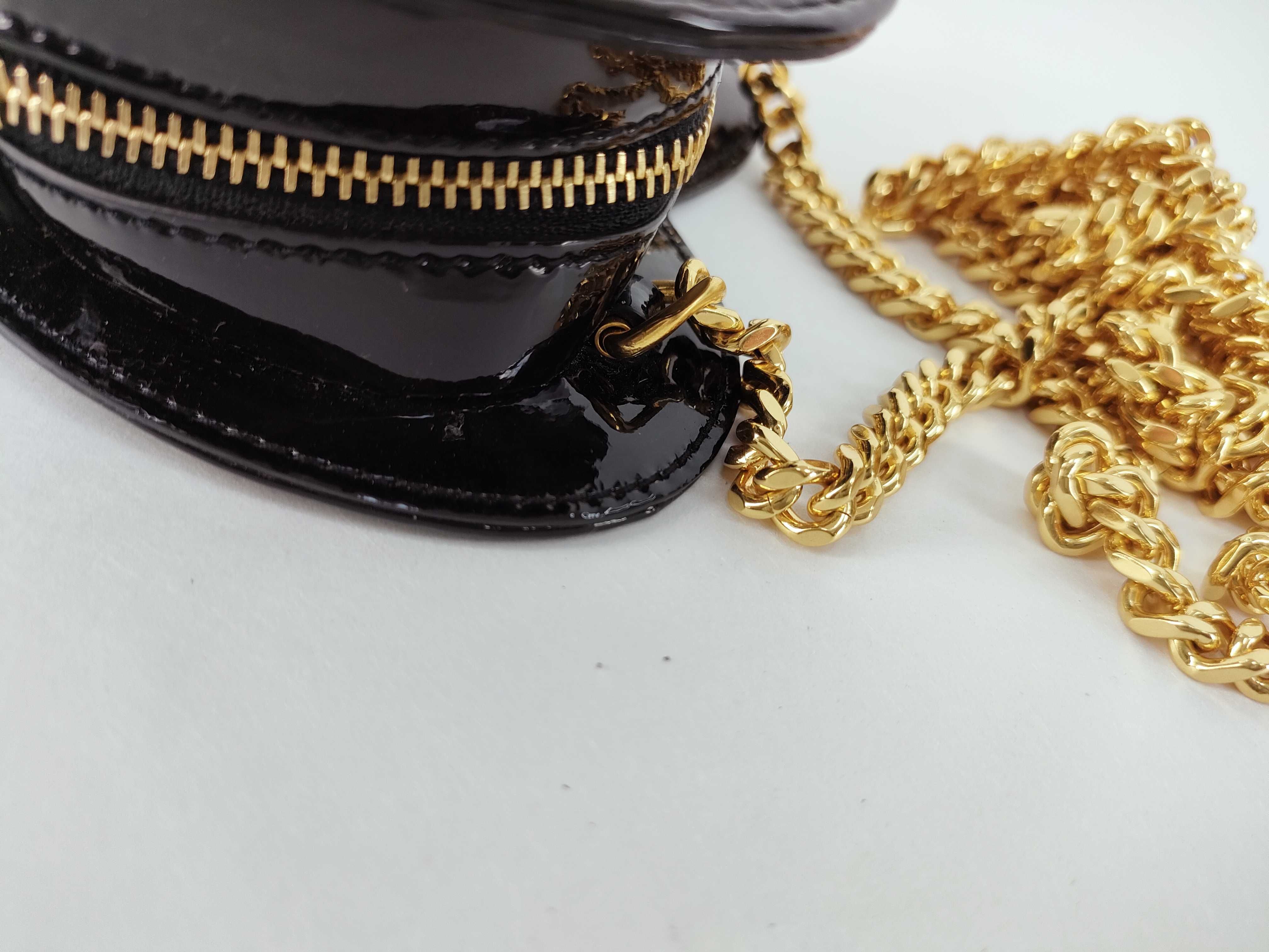 Enamel Heart-Shaped Chain Shoulder Bag — view 5