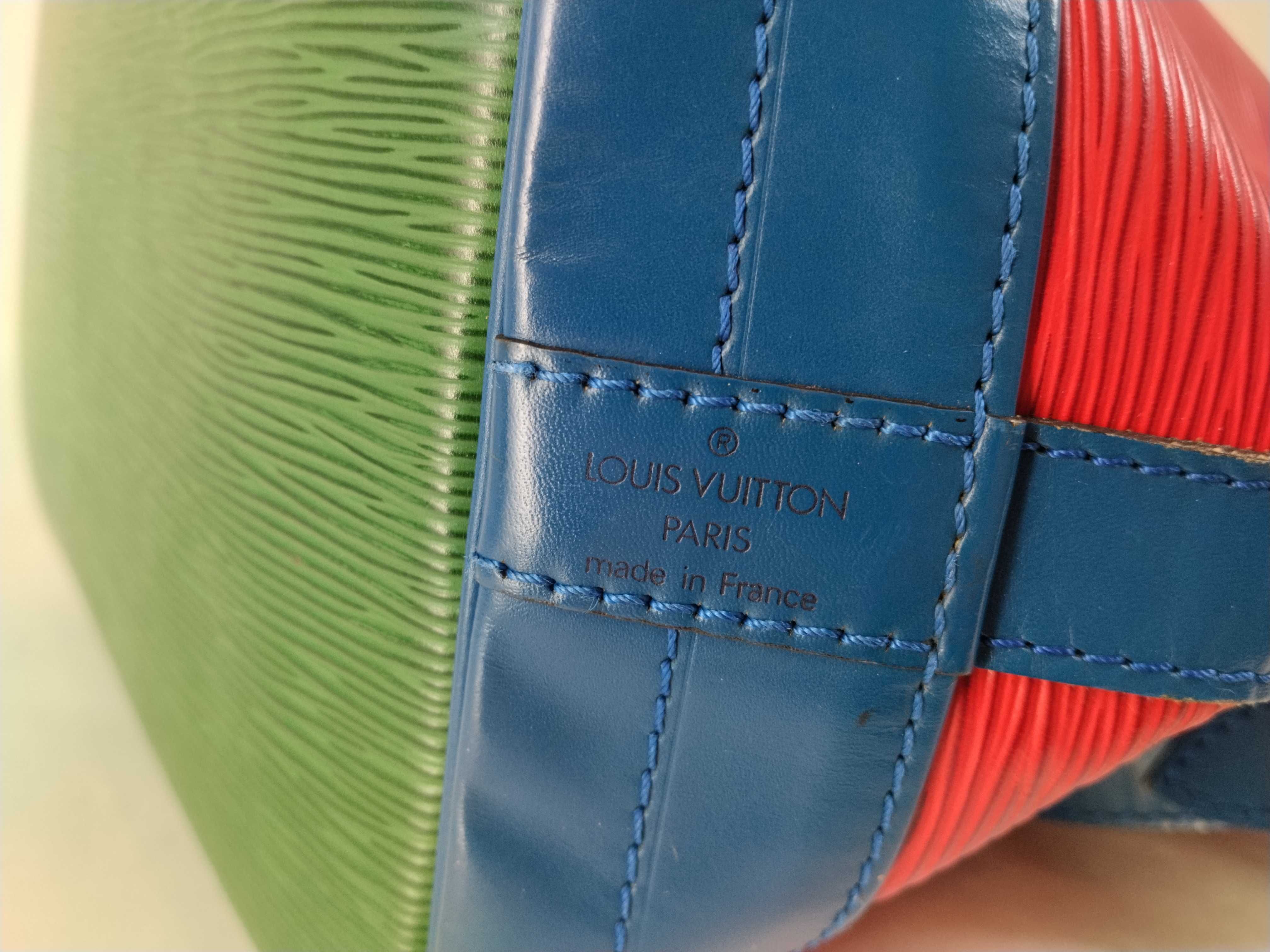 Epi Louis Vuitton LV Epi Noe Tricolor Shoulder Bag — view 11
