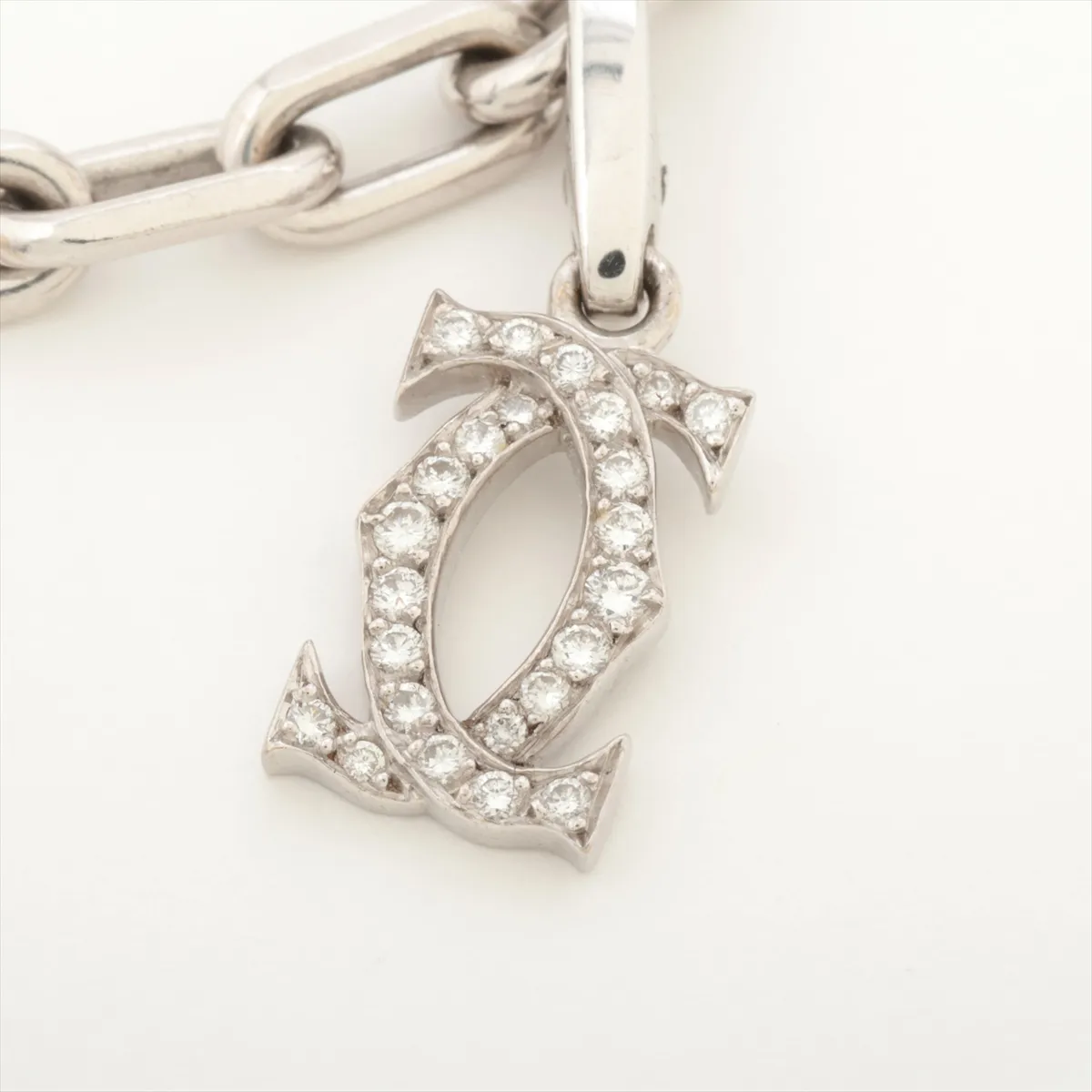 Spartacus Diamond Charm Bracelet 750(WG) 19.5g N19577 919624 878237 Clasp gap Part of plating — view 2