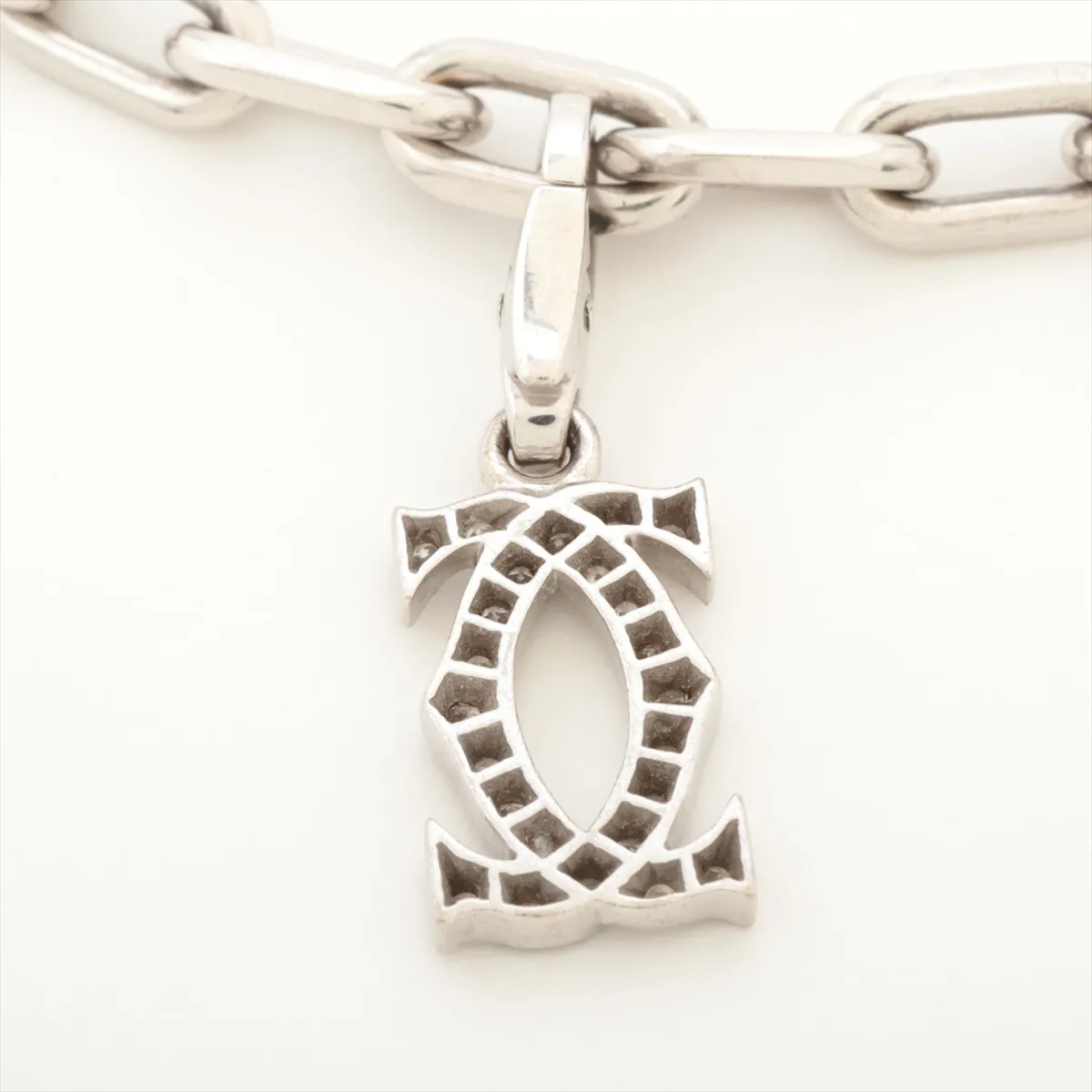 Spartacus Diamond Charm Bracelet 750(WG) 19.5g N19577 919624 878237 Clasp gap Part of plating — view 3