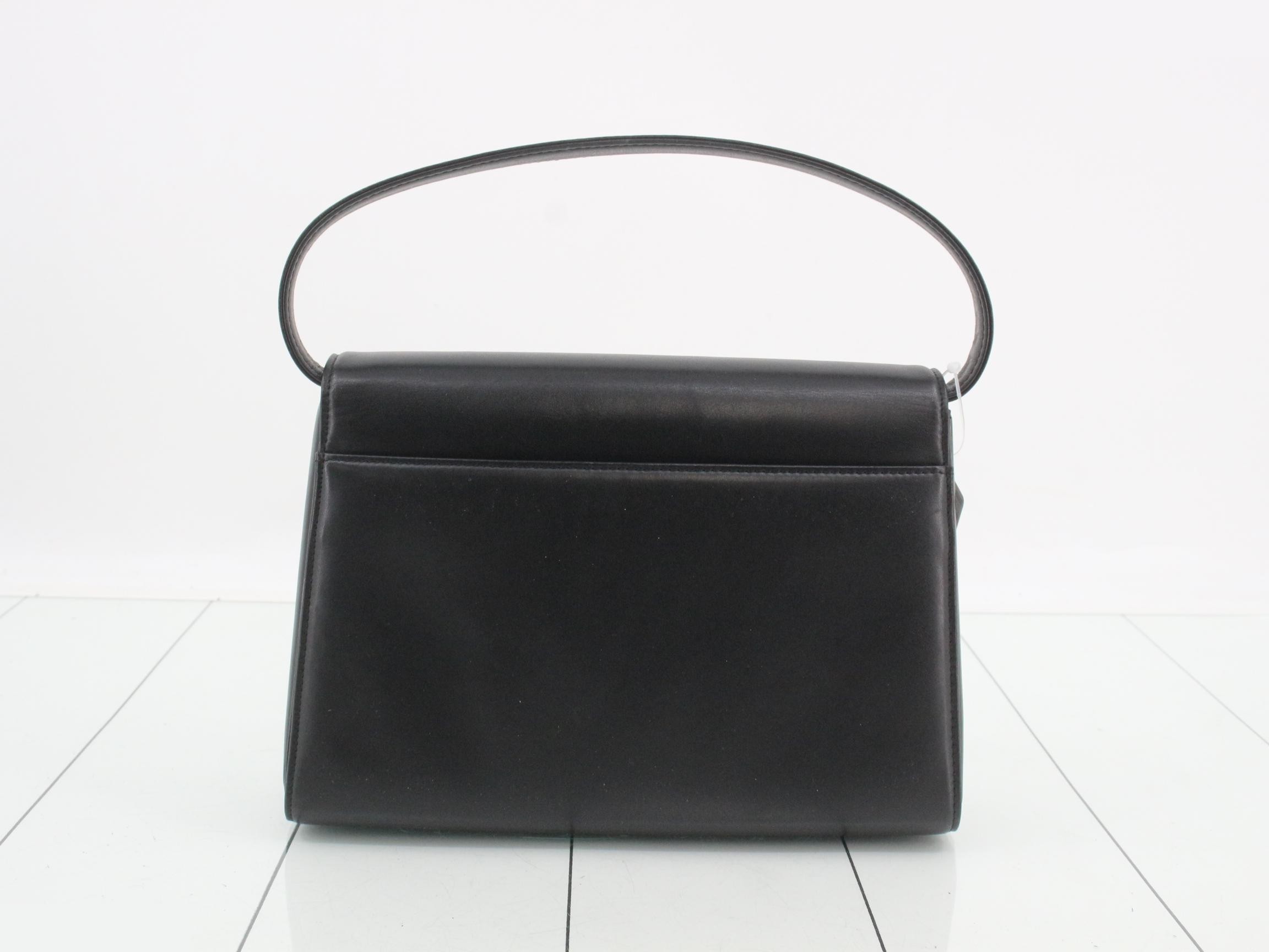 One-shoulder bag, black, leather — view 2