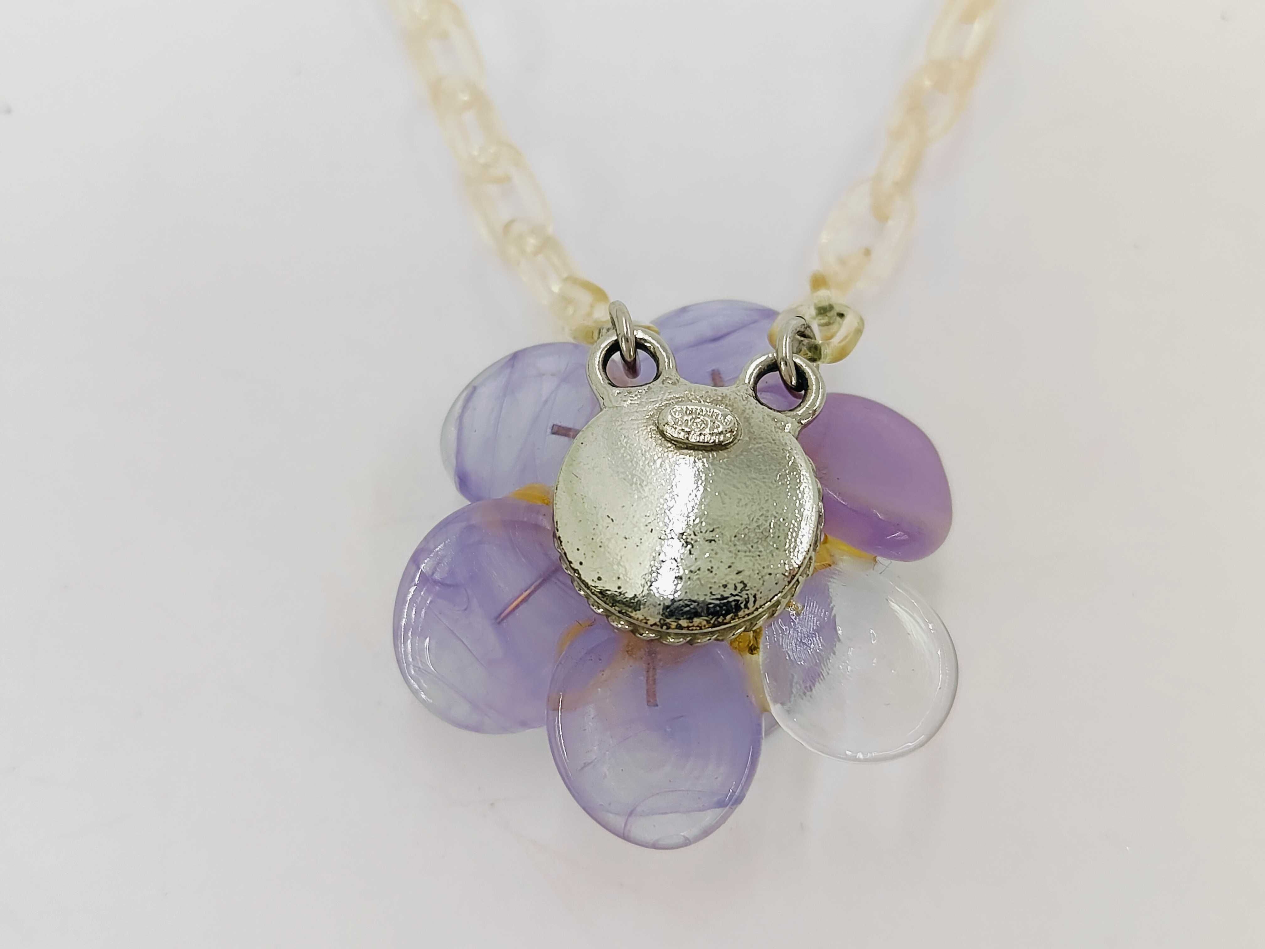 Chain Necklace Flower Necklace — view 3