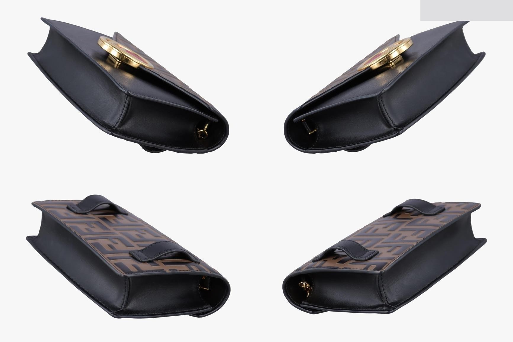 F is Leather Brown x Black — view 4