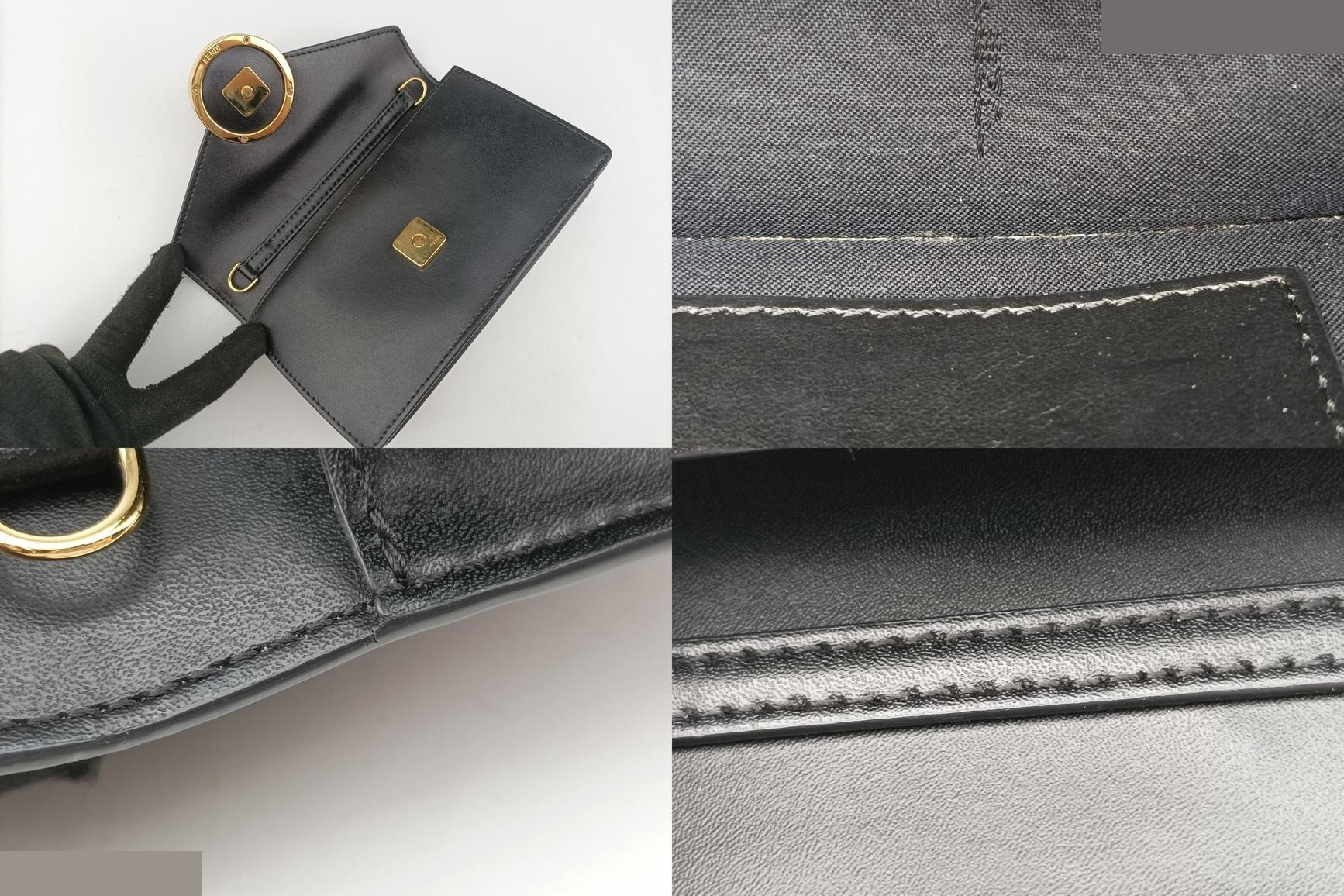F is Leather Brown x Black — view 9