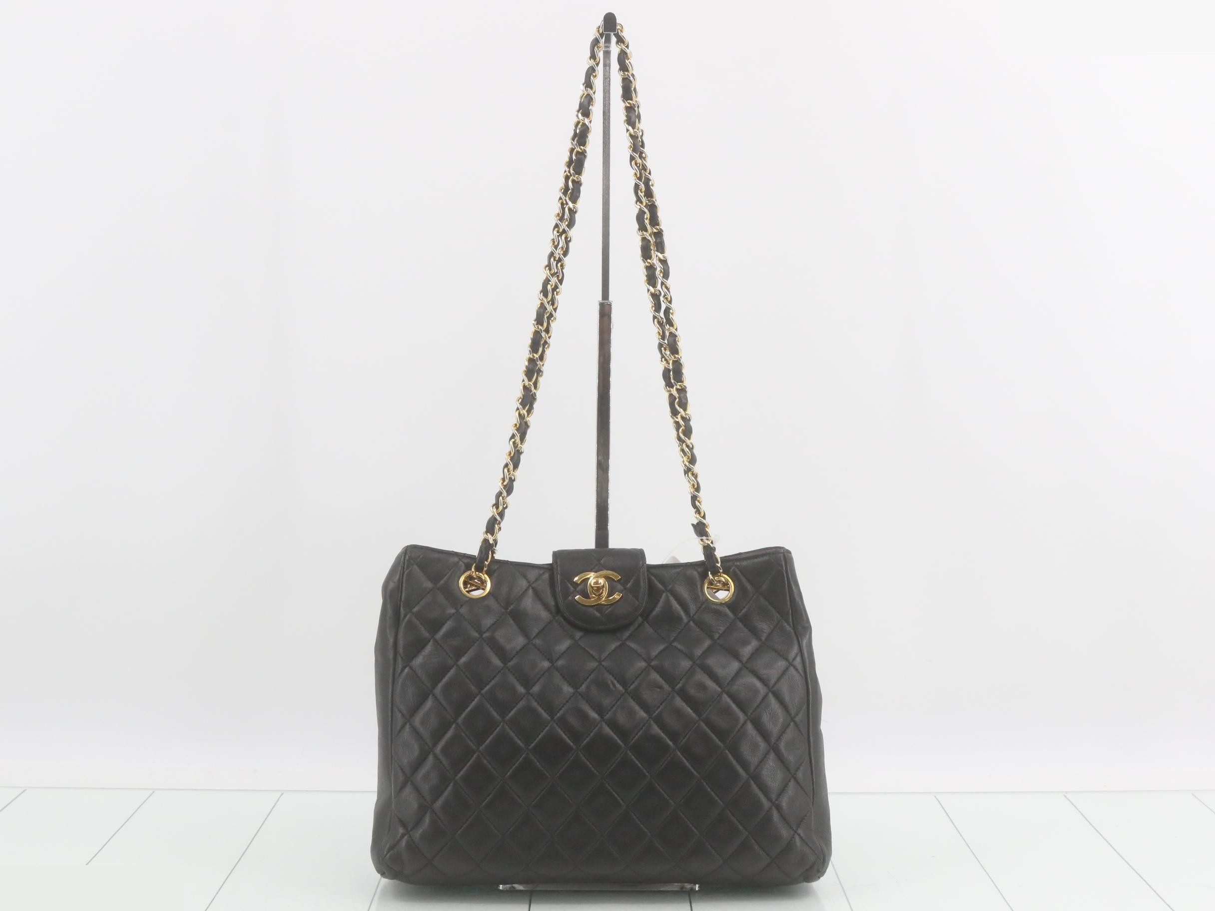 Leather Coco Mark Chain Tote