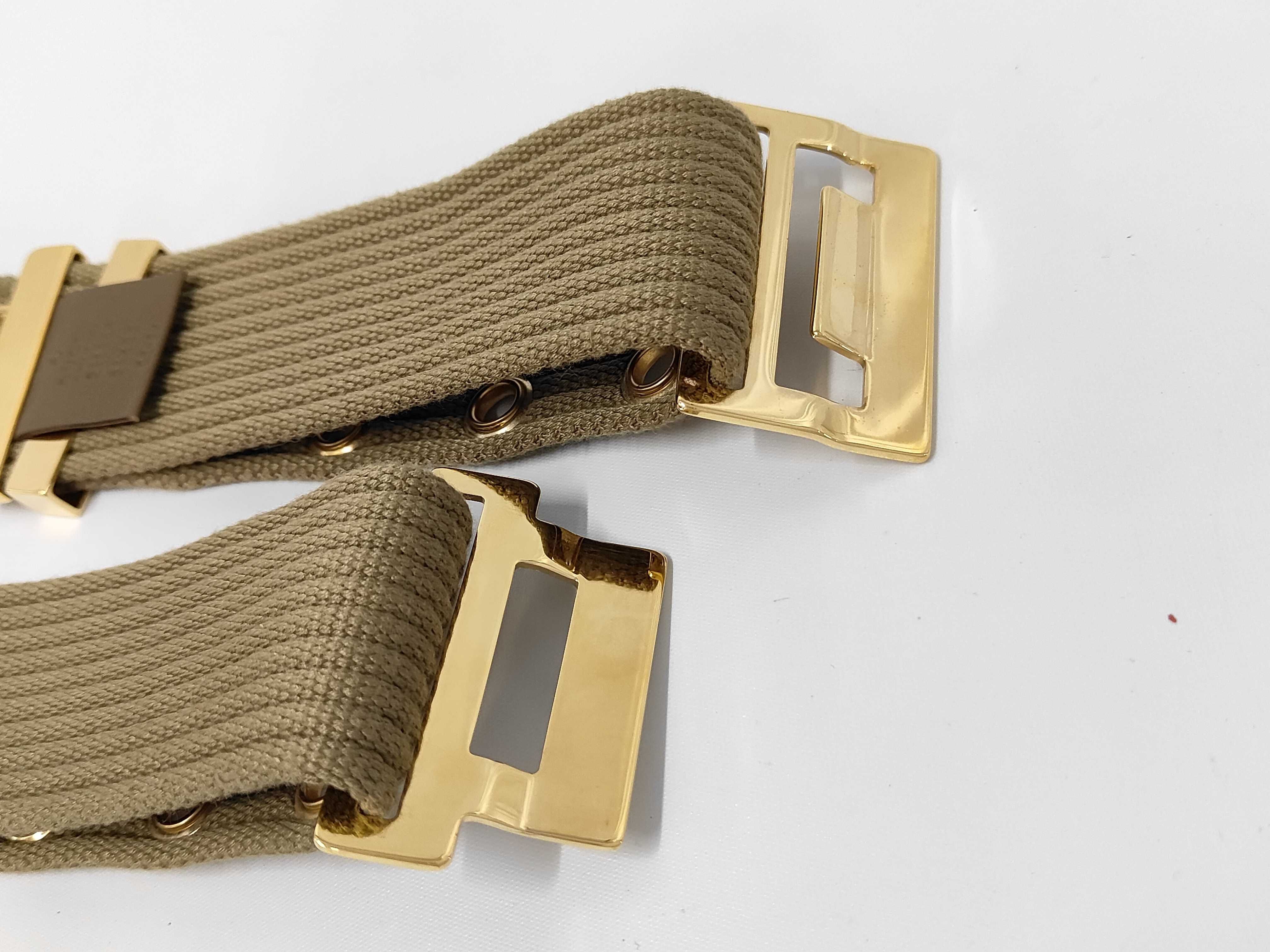 218364 Gold Canvas Belt — view 4