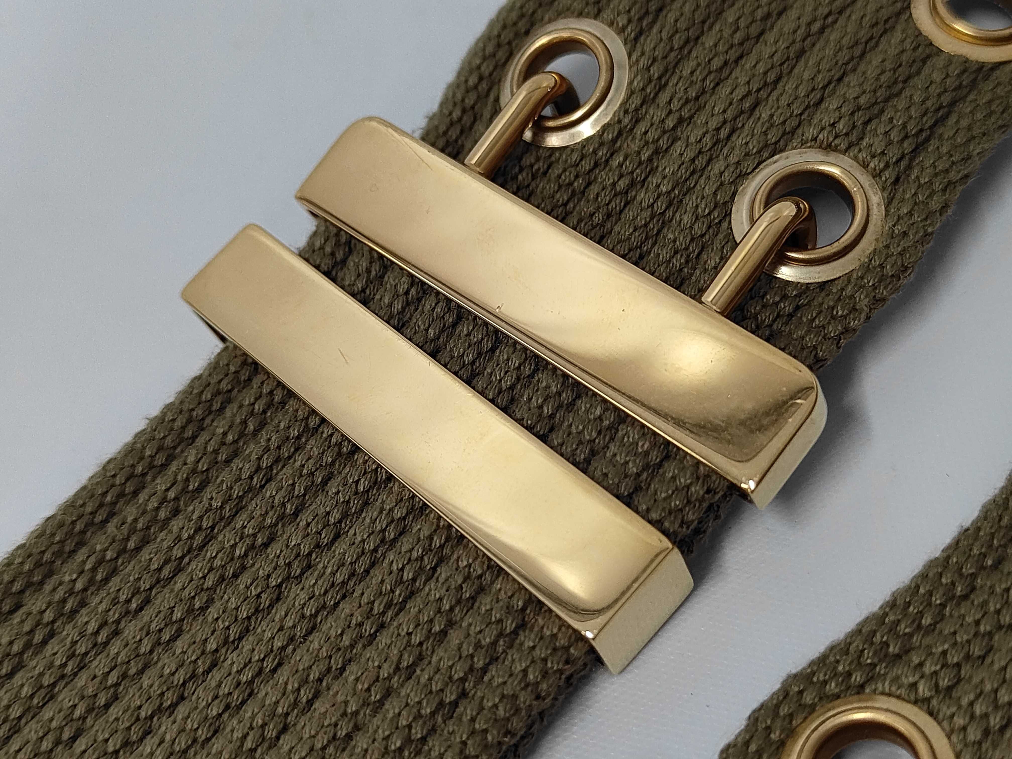 218364 Gold Canvas Belt — view 6