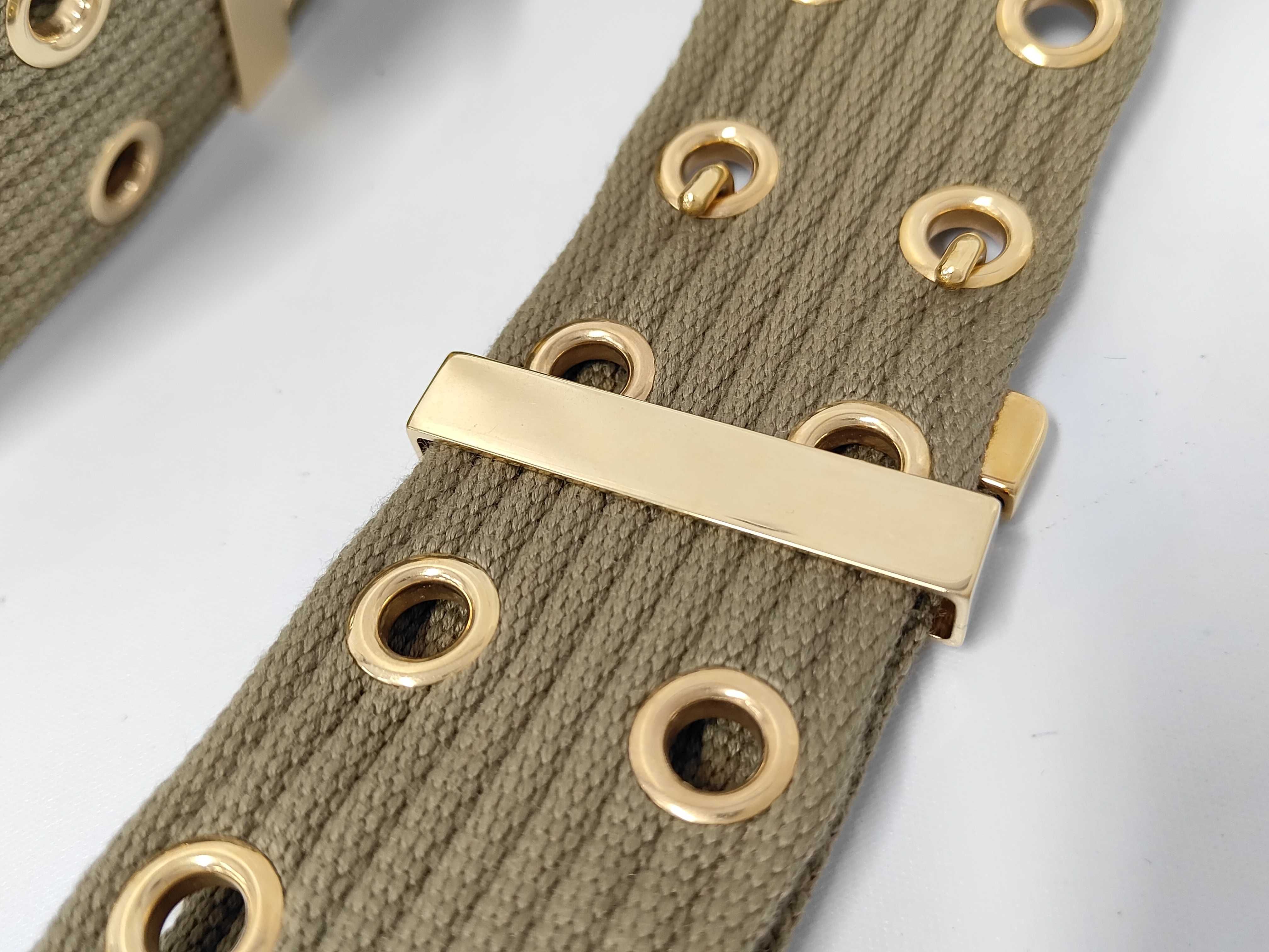 218364 Gold Canvas Belt — view 7