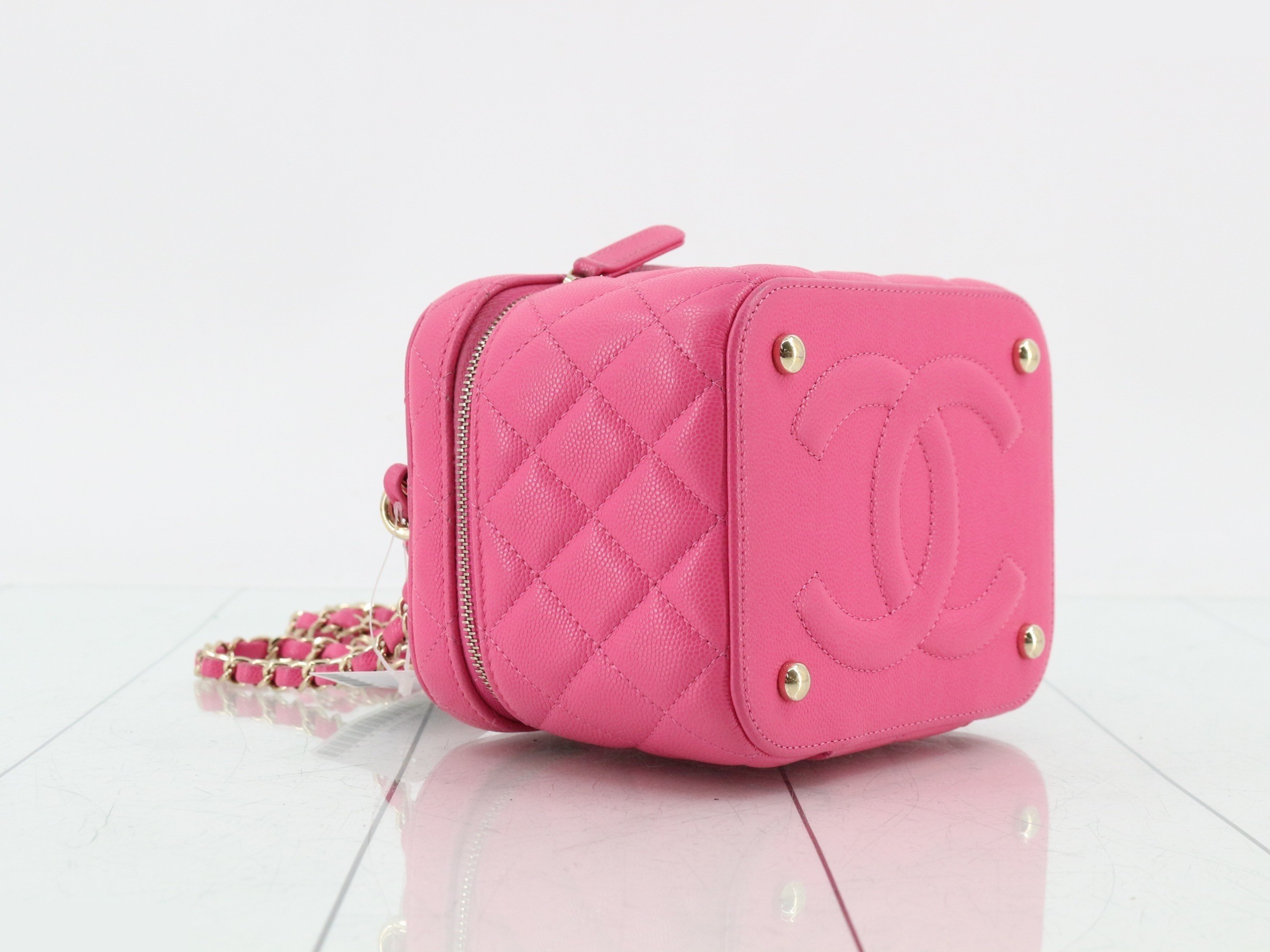 Matelassé Vanity Chain Shoulder Bag — view 5