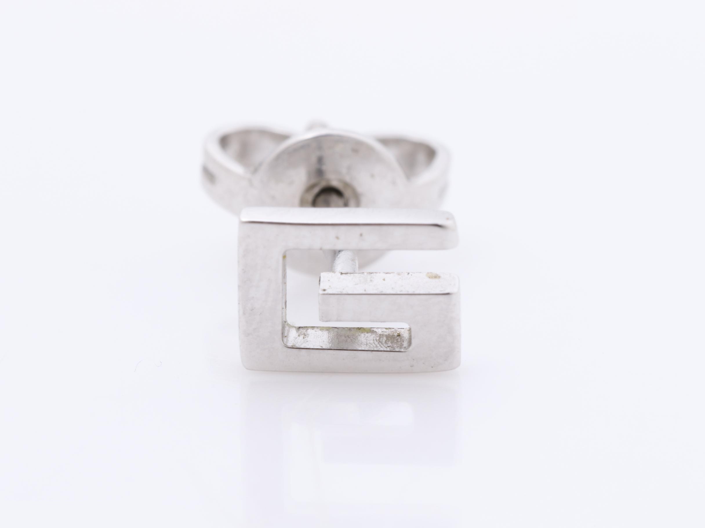earrings, 18K white gold, 1.4g — view 2