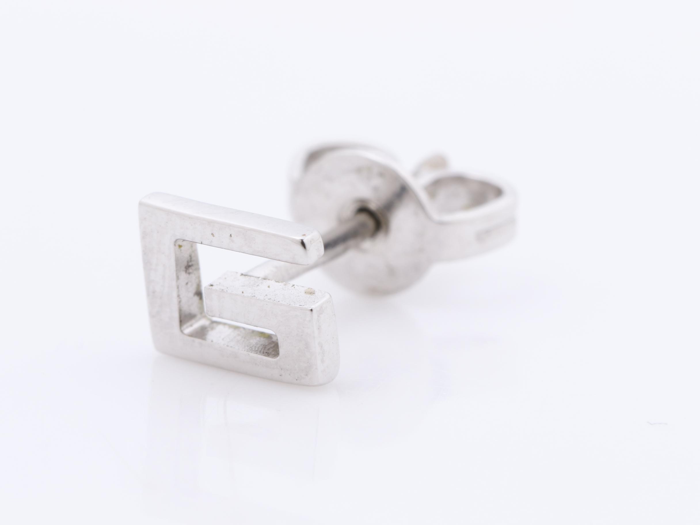 earrings, 18K white gold, 1.4g — view 3