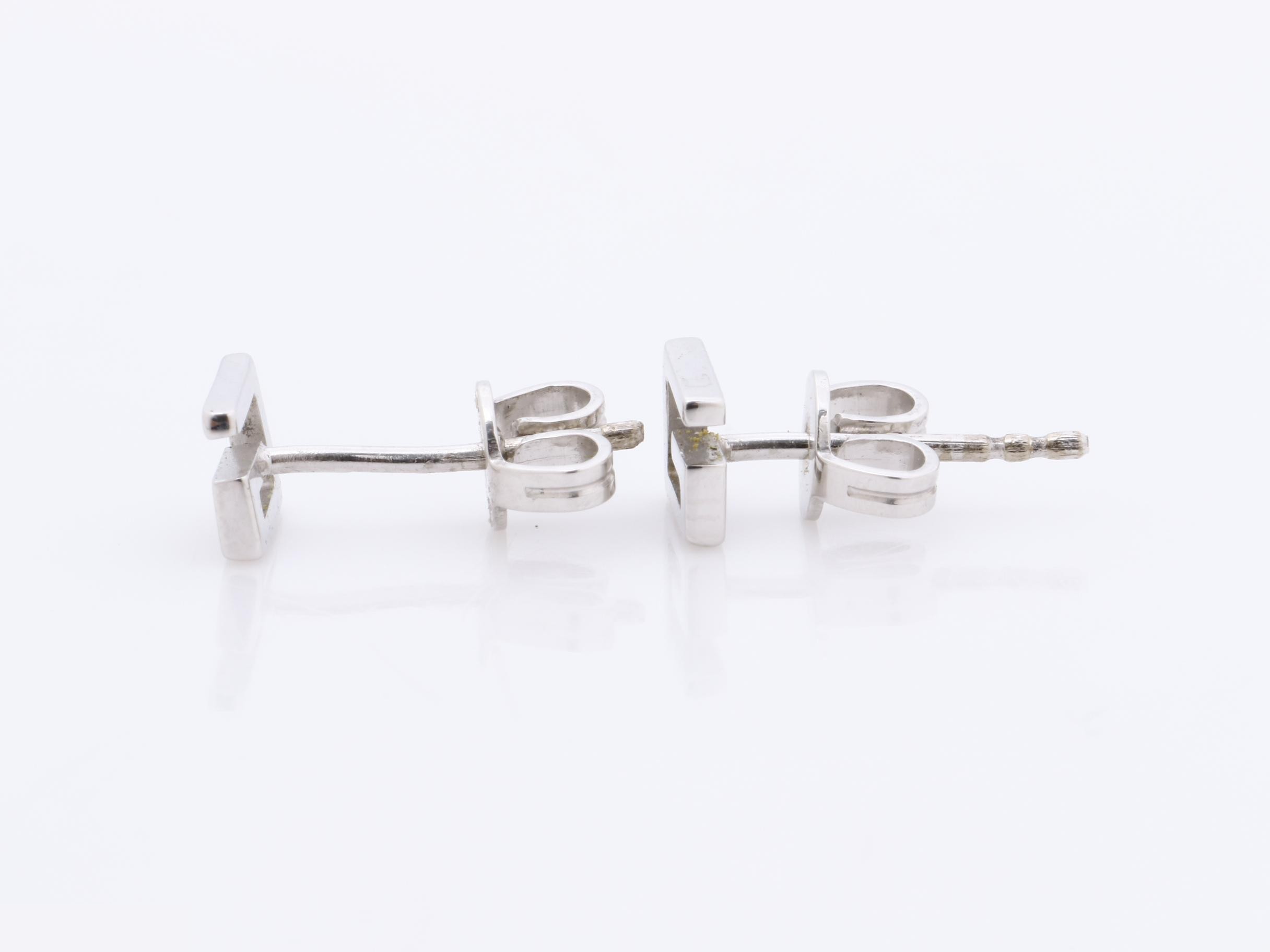 earrings, 18K white gold, 1.4g — view 5