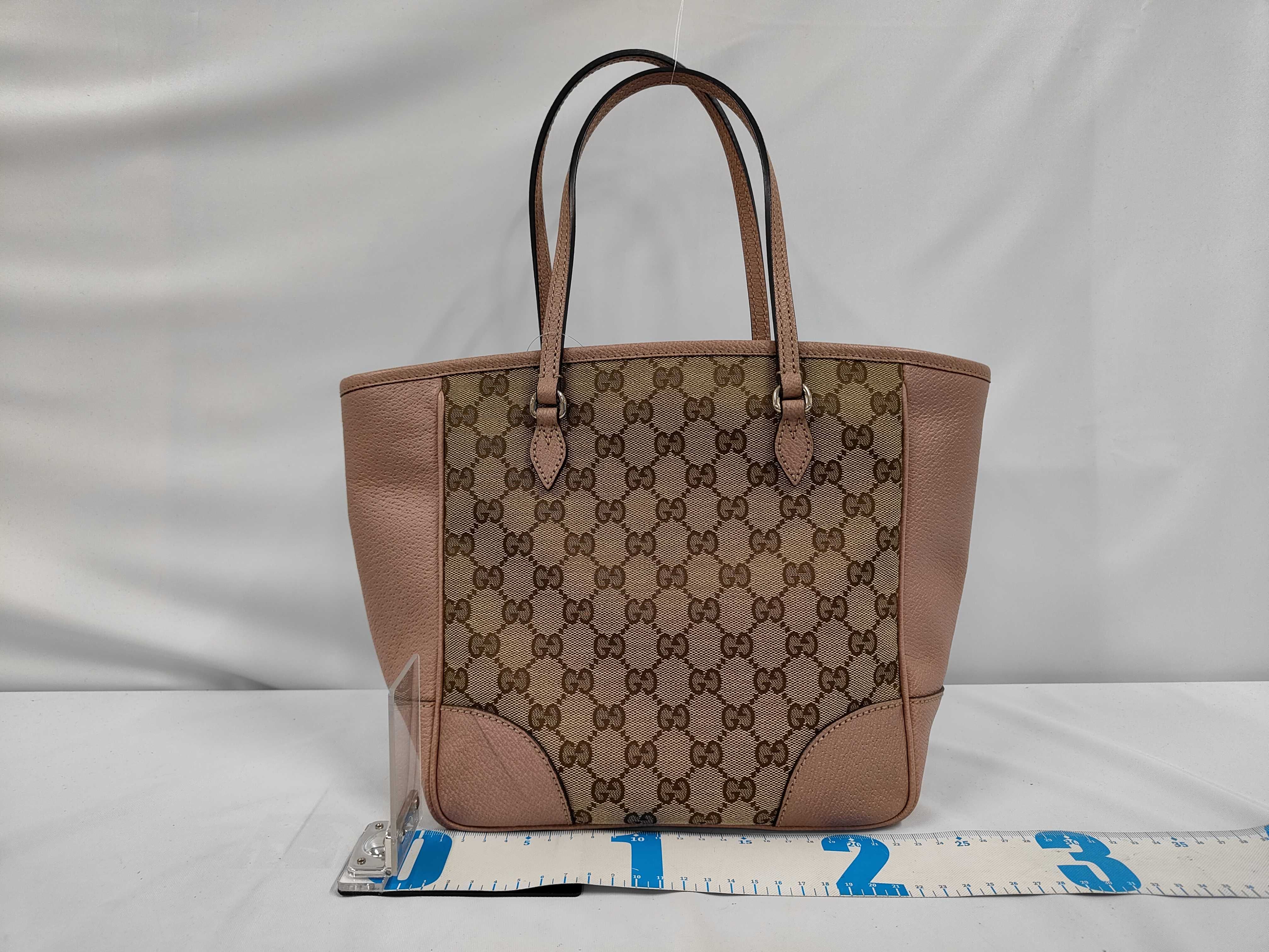 GG Canvas and Leather Tote Bag — view 2