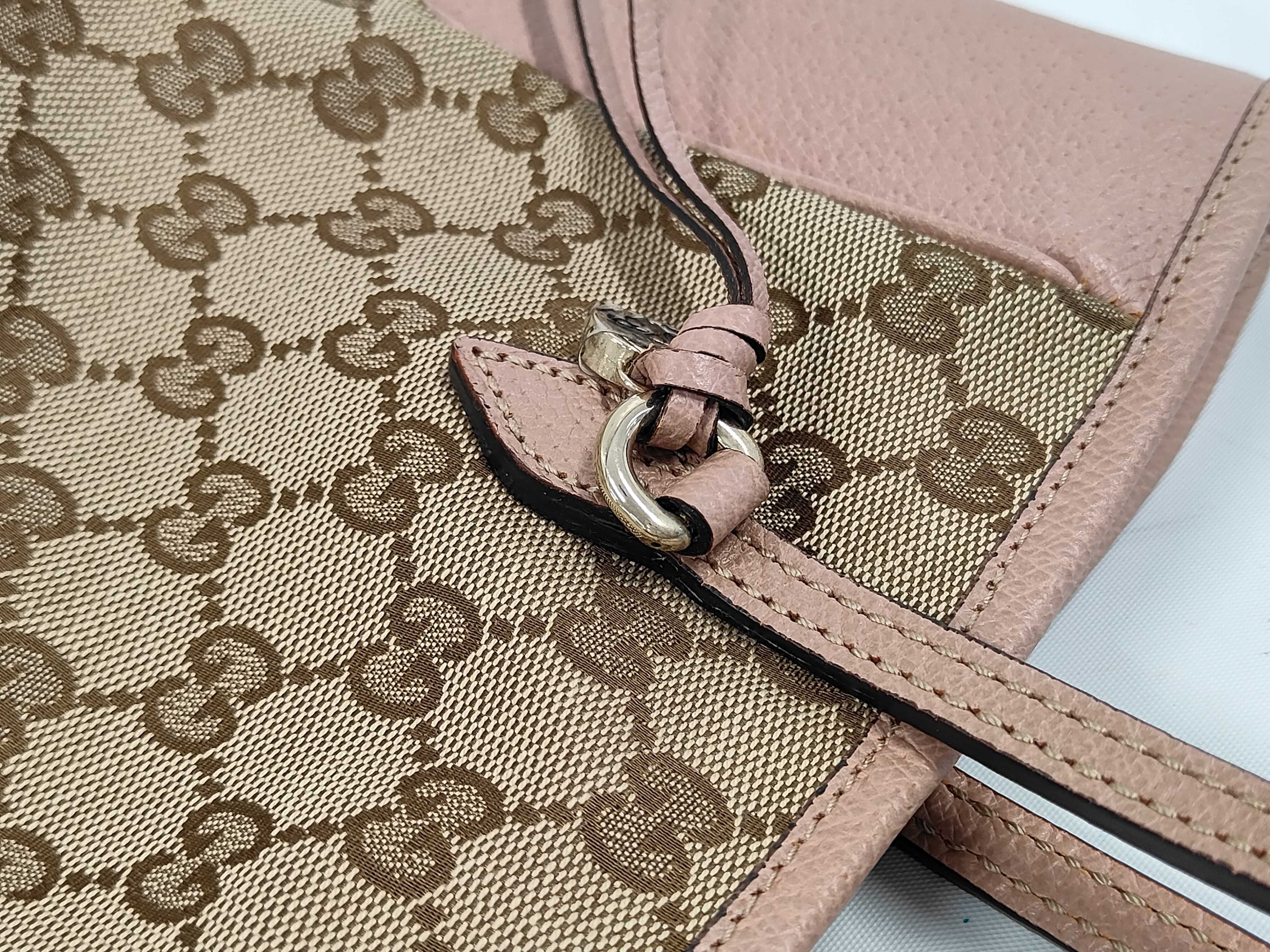 GG Canvas and Leather Tote Bag — view 6