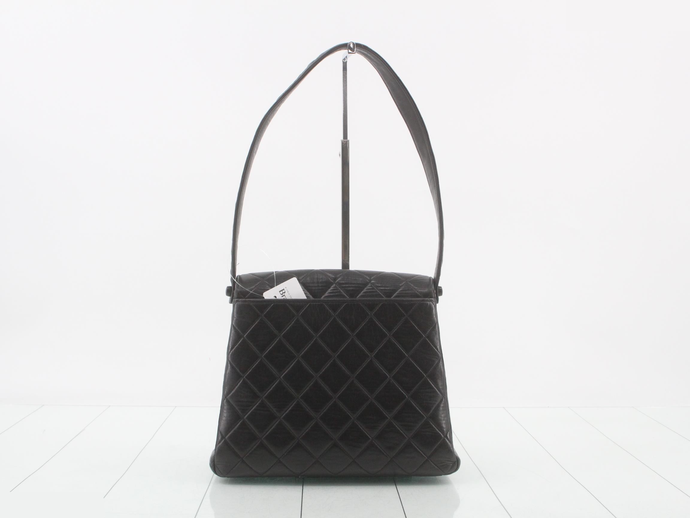 Lambskin Matelassé Black Shoulder Bag, Series 5 — view 2