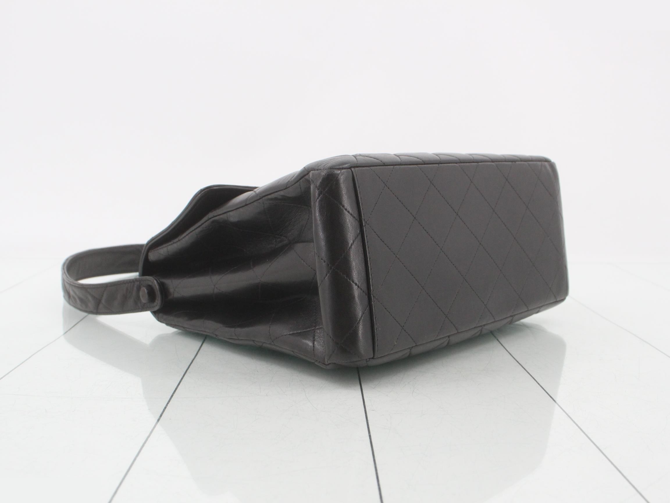 Lambskin Matelassé Black Shoulder Bag, Series 5 — view 5