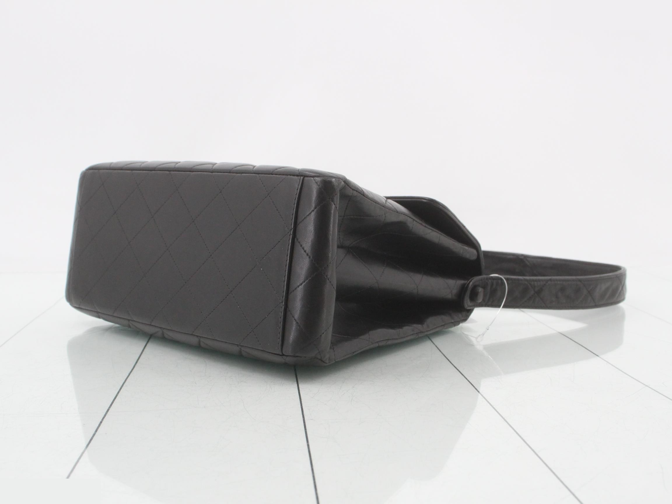 Lambskin Matelassé Black Shoulder Bag, Series 5 — view 6