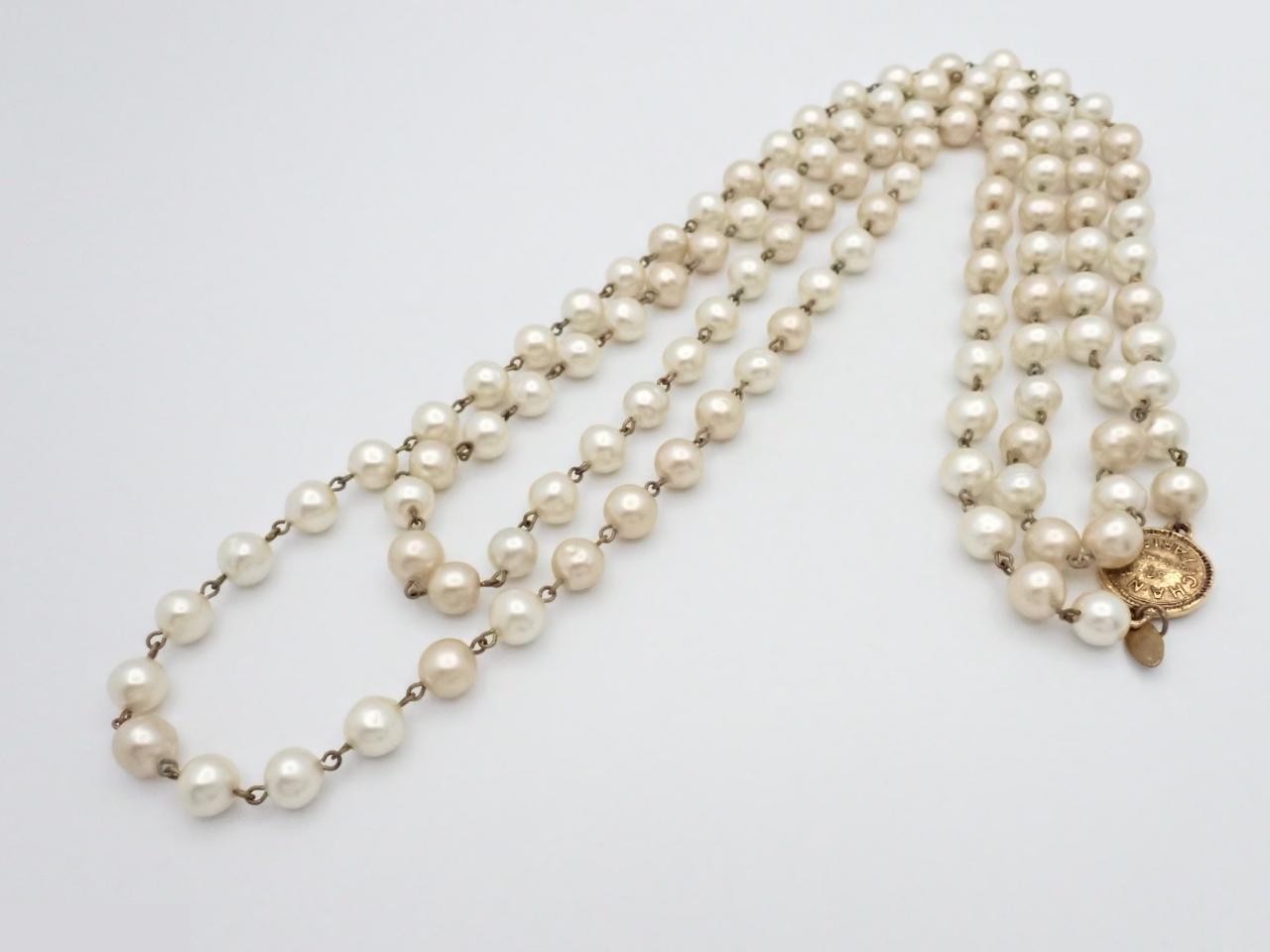 pearl long necklace, box — view 3