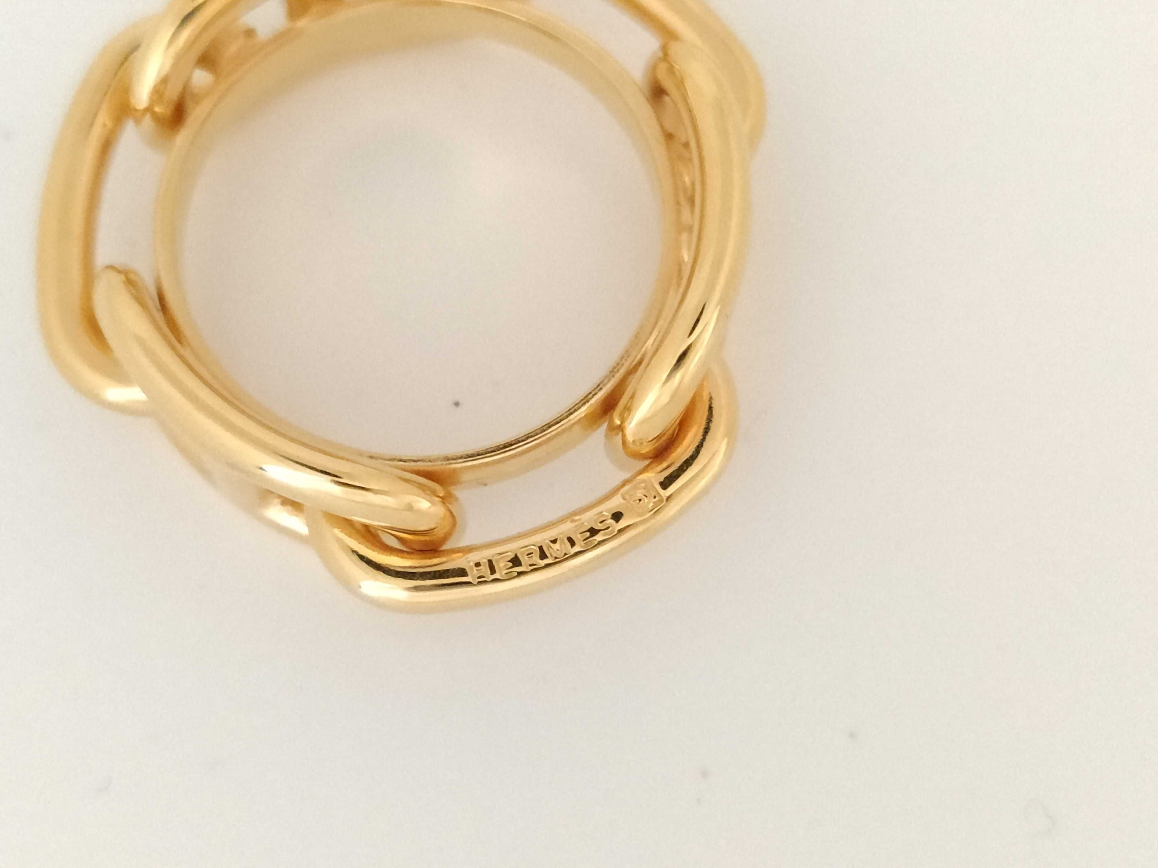 Chaine d'Ancre Scarf Ring, Gold, Other Accessories — view 5
