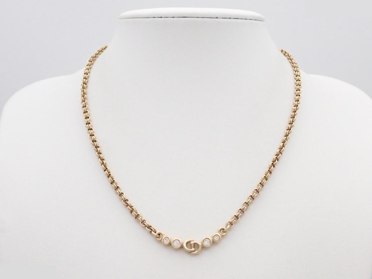 Rhinestone necklace/pendant, approximately 41cm in circumference. — view 3