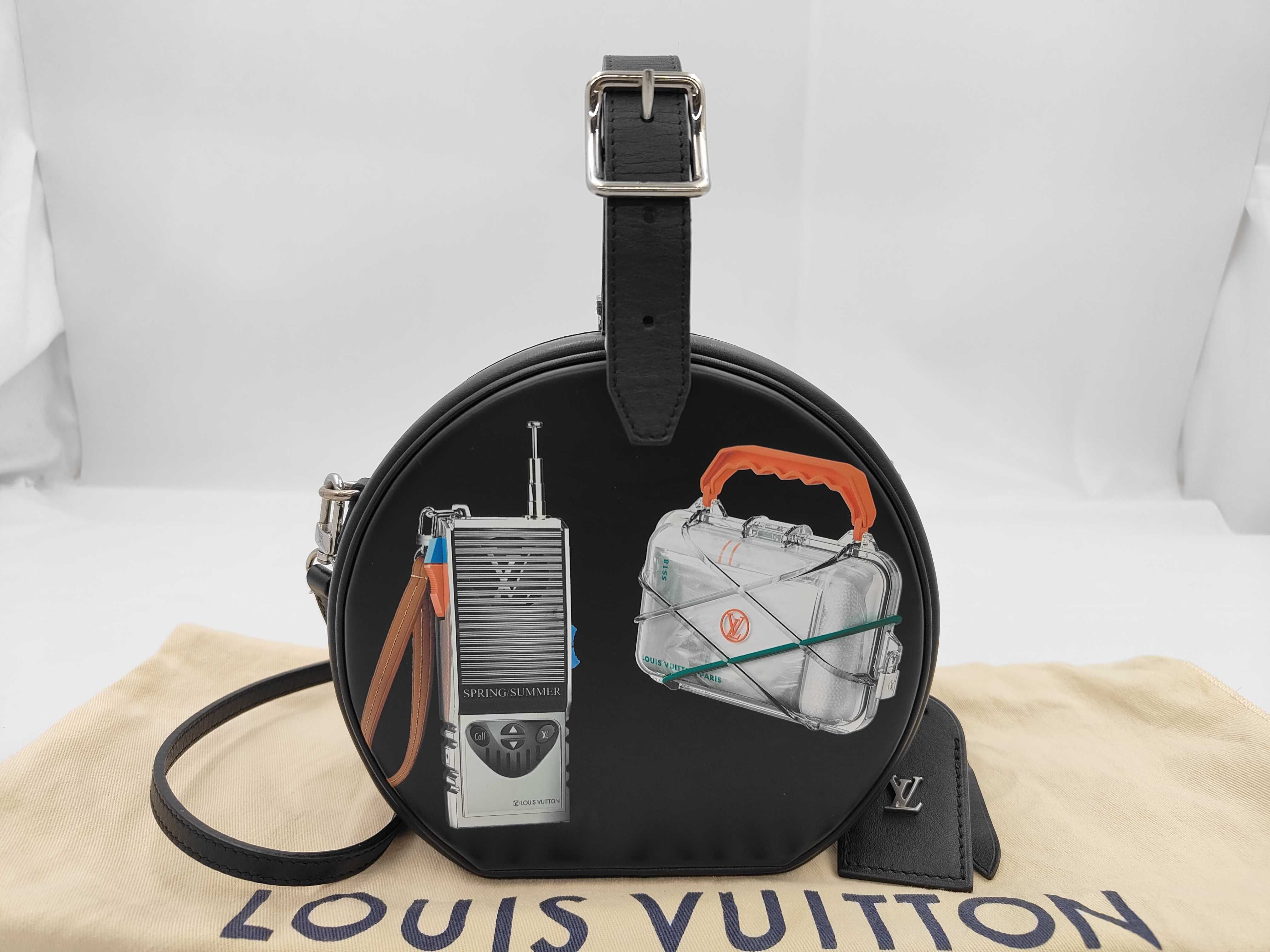 Petite Boite Chapeau M43659 PL2108 Black RFID detected shoulder bag
