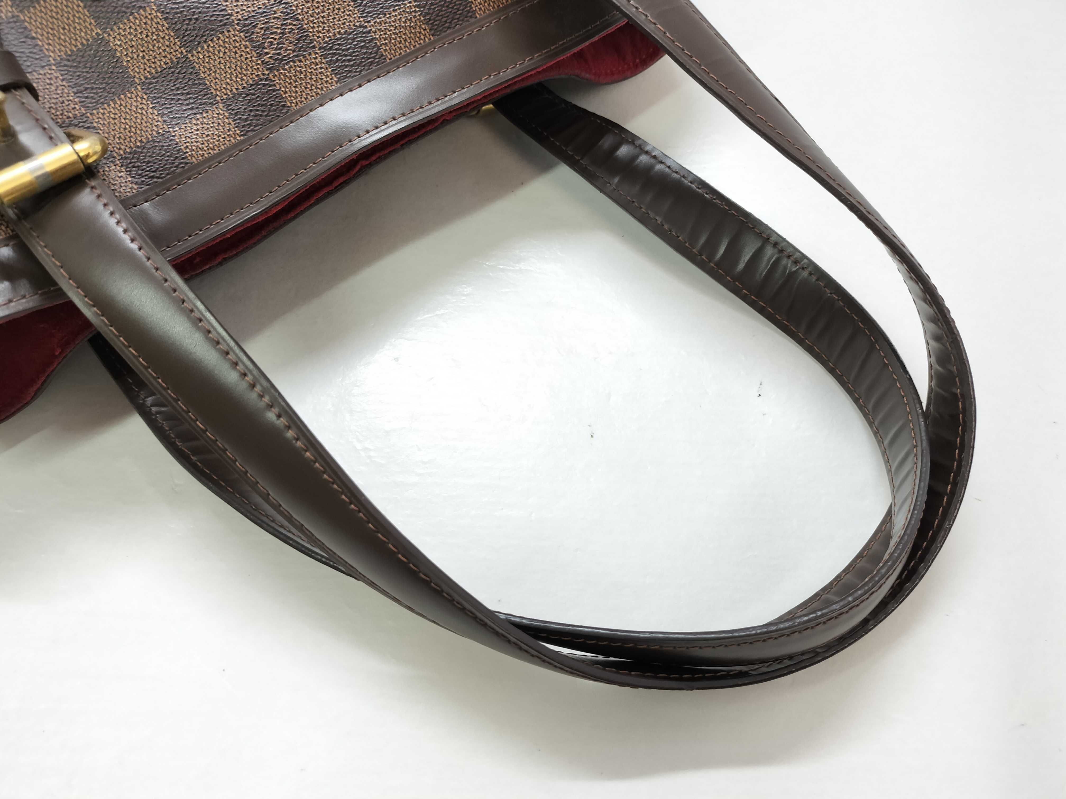 Damier SG- Damier Hampstead MM N51204 DK2117 Brown Tote Bag — view 3