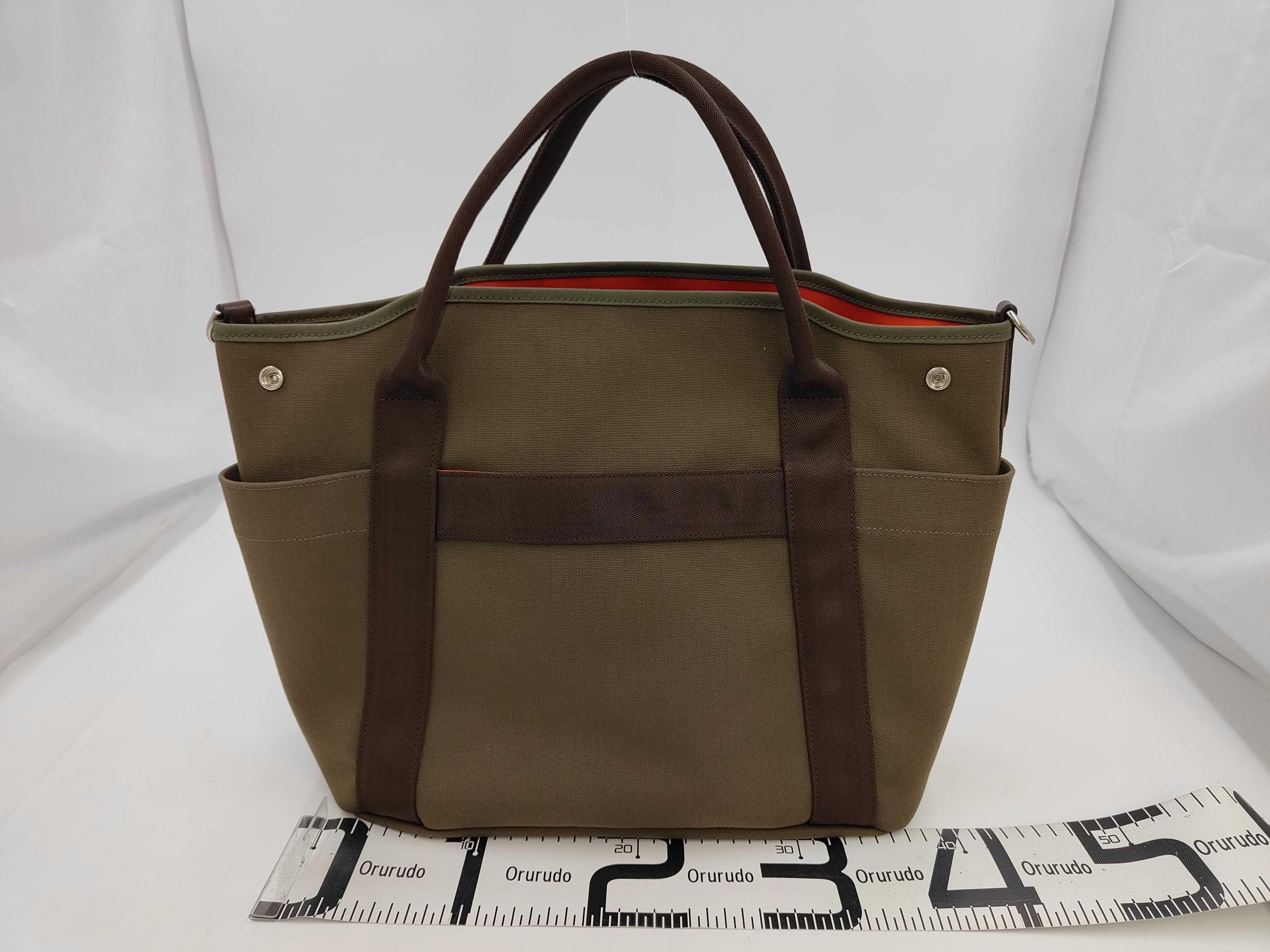 Sac de Pansage Groom Canvas x Leather Tote Bag with Silver Hardware, A Stamp: 2017 — view 2