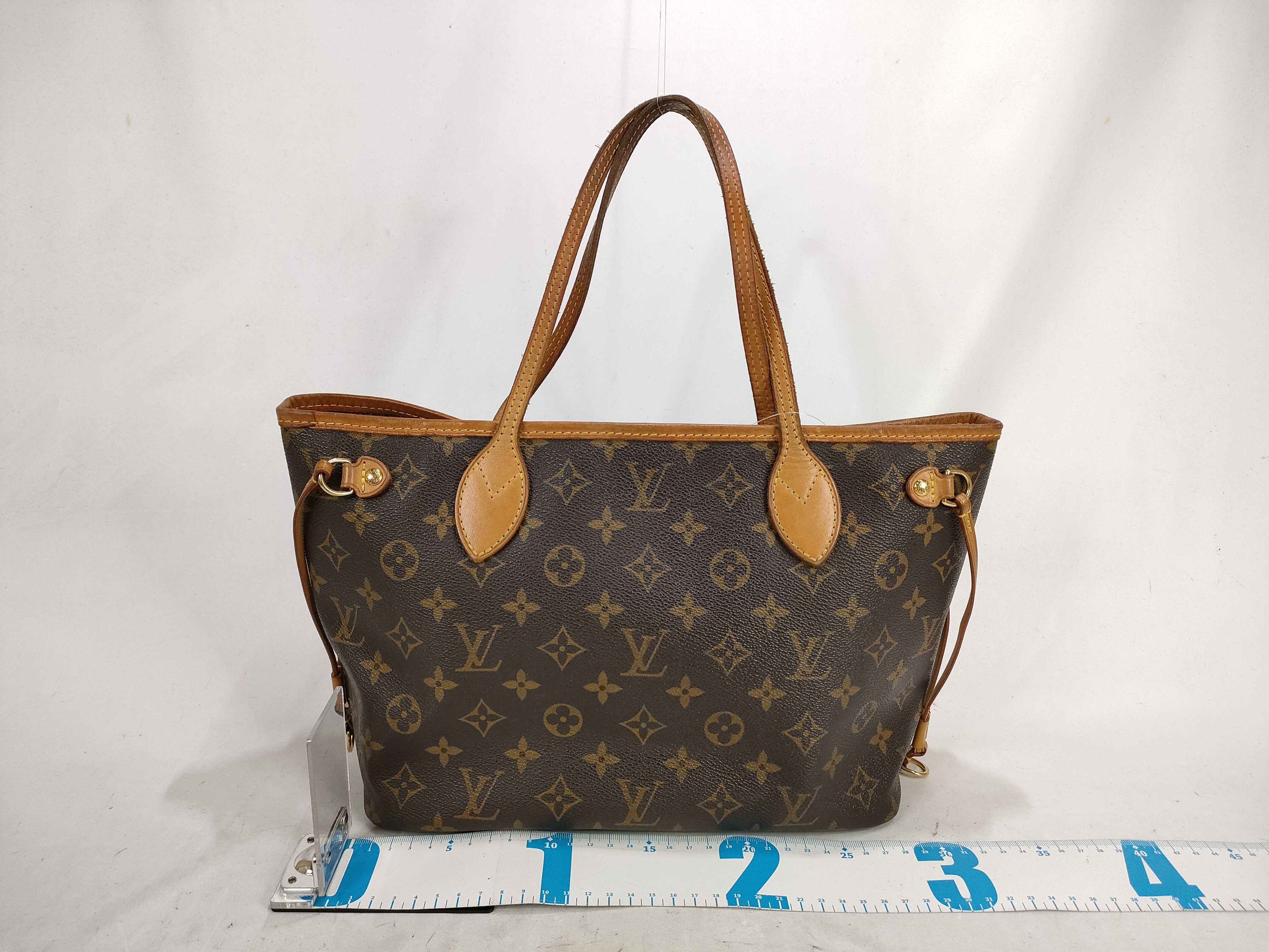 Monogram M40155 Neverfull PM (older model) tote bag (with pen marks inside) — view 2