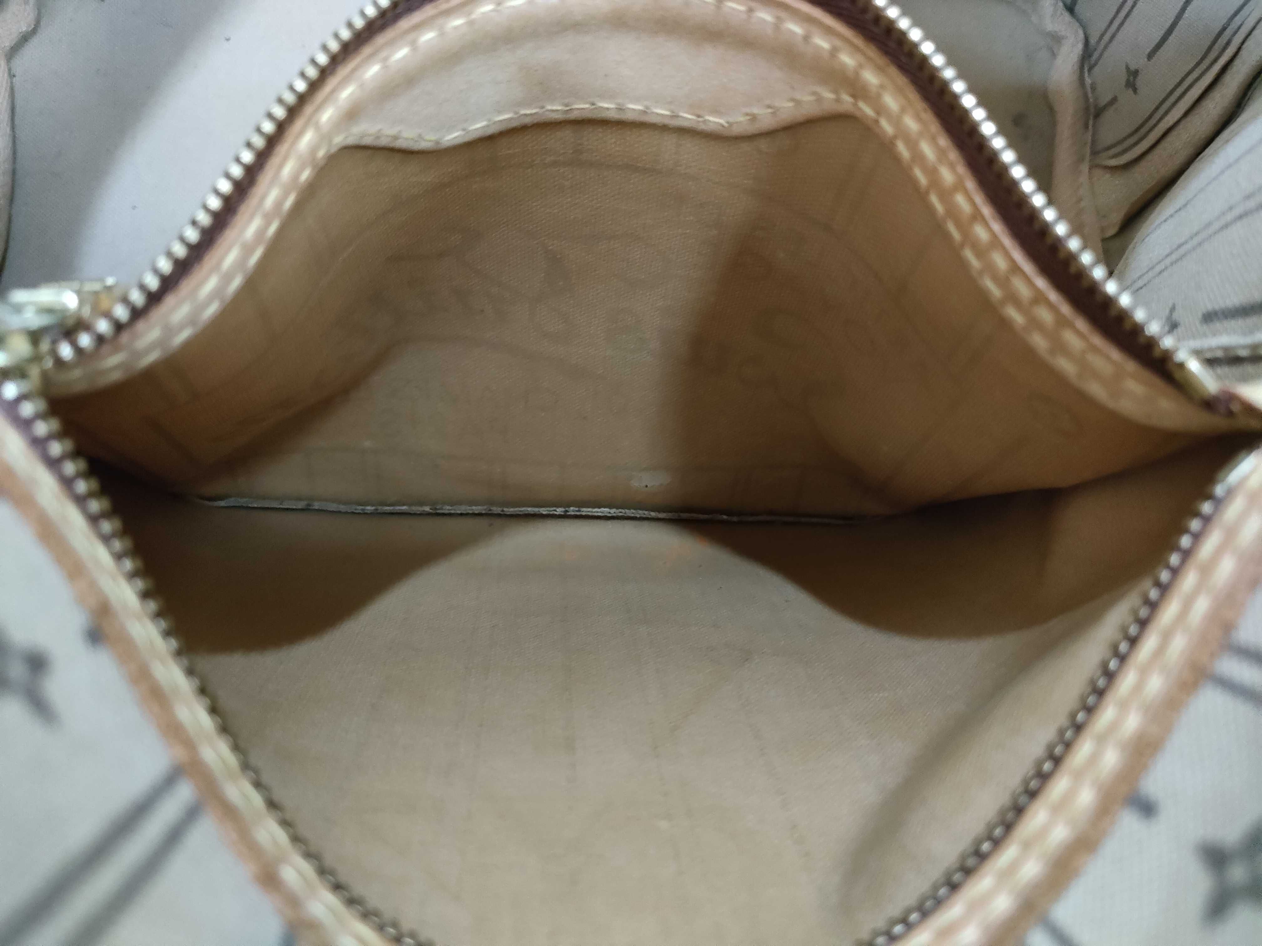 Monogram M40155 Neverfull PM (older model) tote bag (with pen marks inside) — view 11