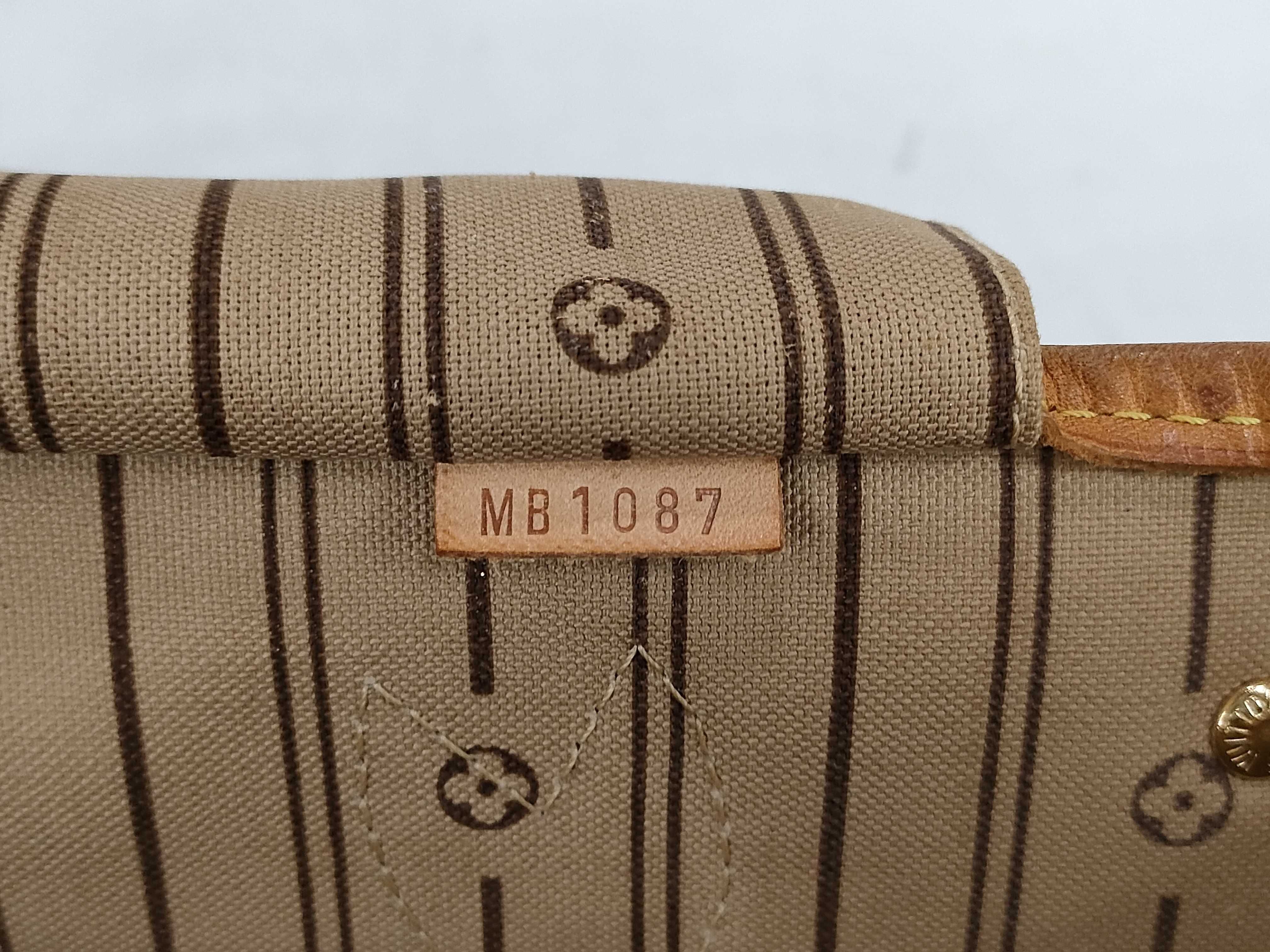 Monogram M40155 Neverfull PM (older model) tote bag (with pen marks inside) — view 13