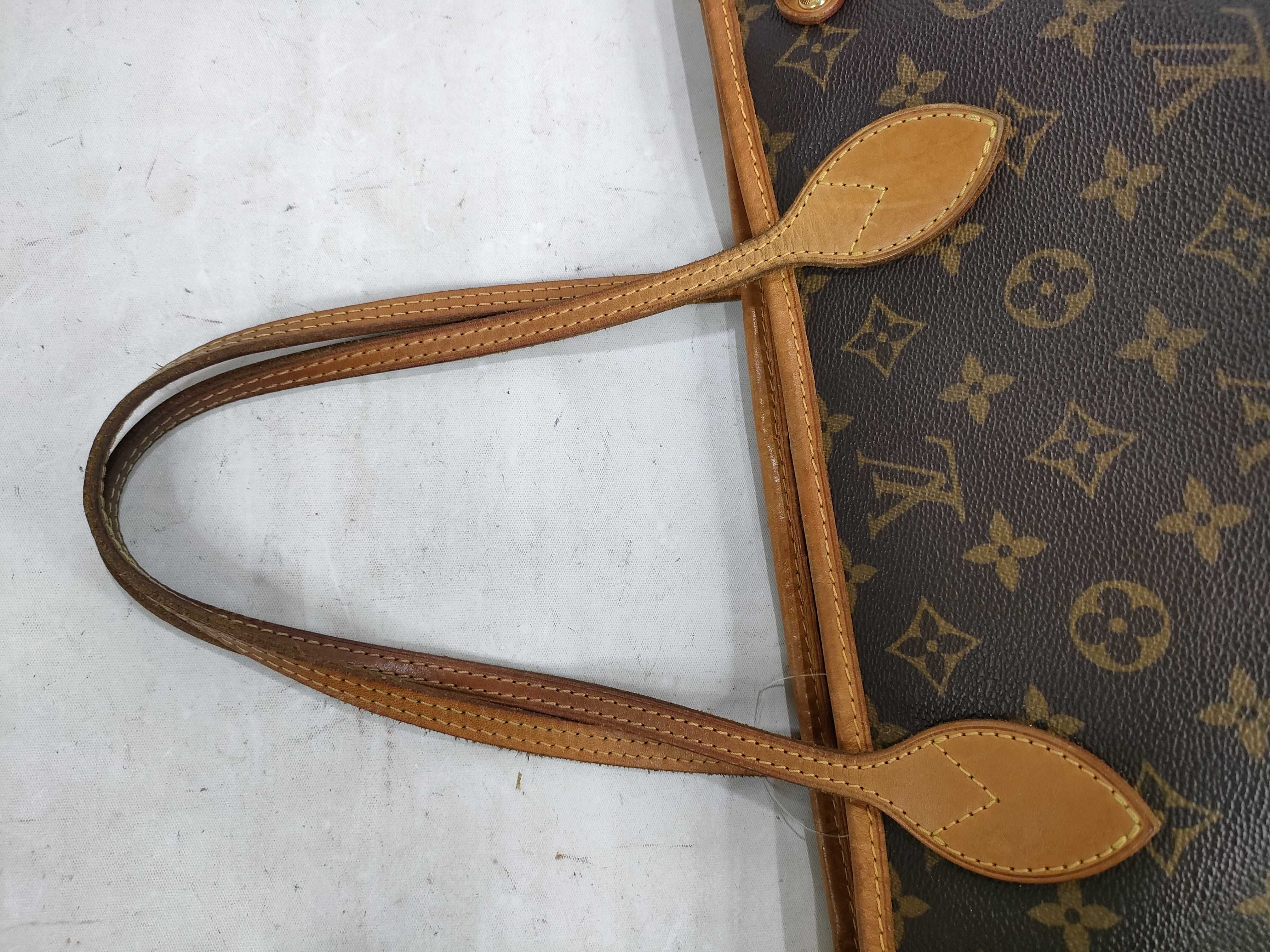 Monogram M40155 Neverfull PM (older model) tote bag (with pen marks inside) — view 3