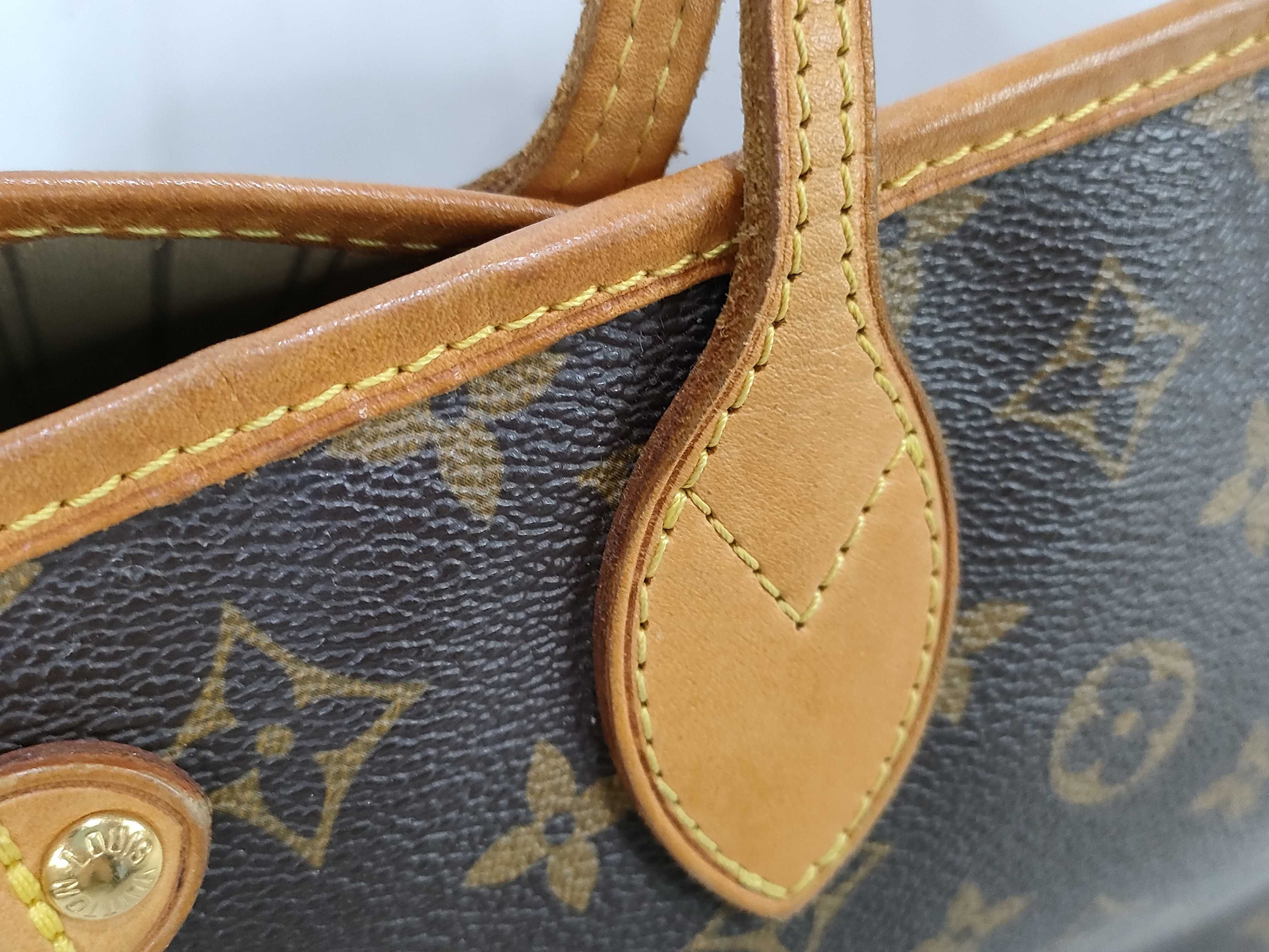 Monogram M40155 Neverfull PM (older model) tote bag (with pen marks inside) — view 5