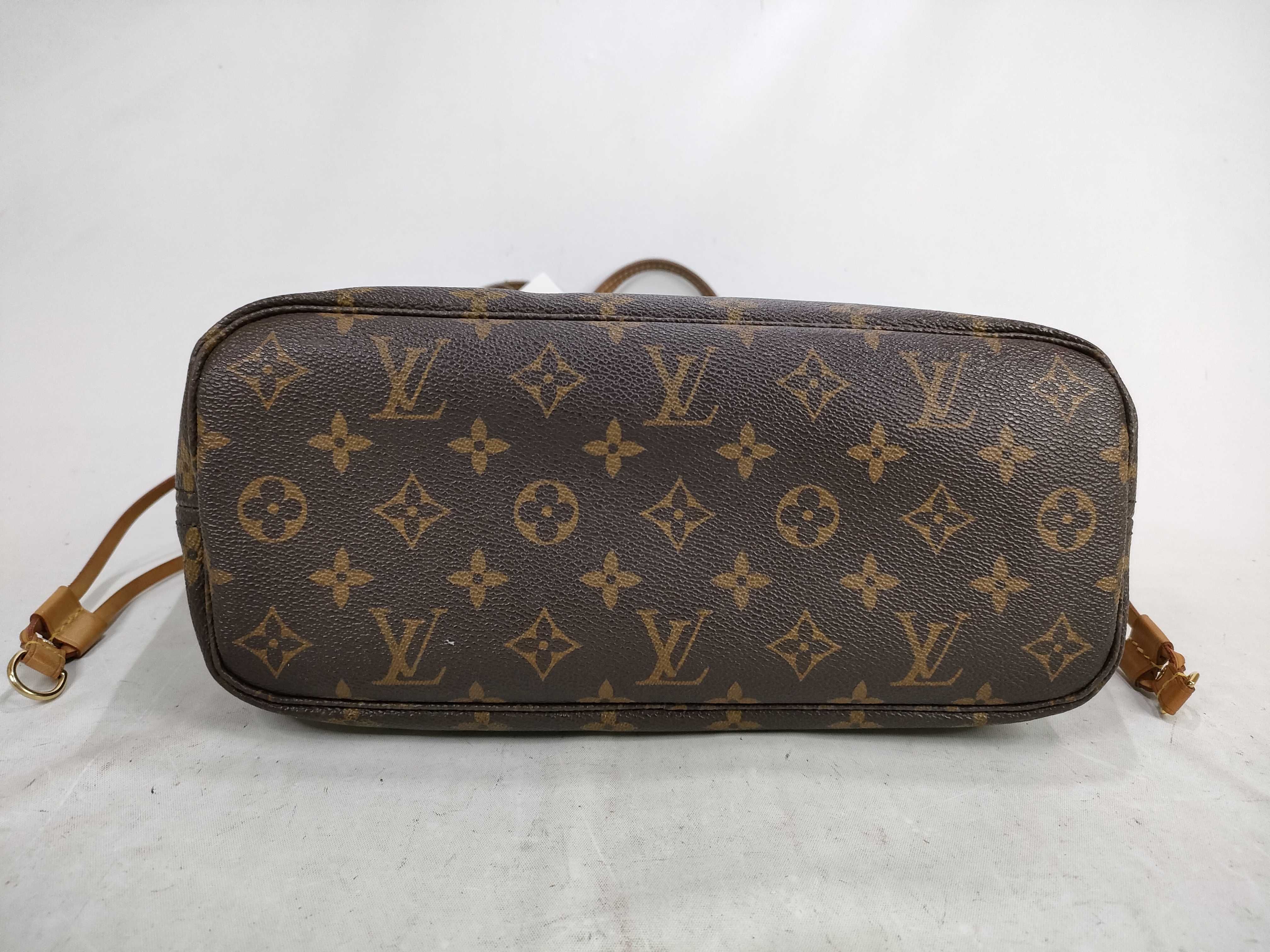 Monogram M40155 Neverfull PM (older model) tote bag (with pen marks inside) — view 8