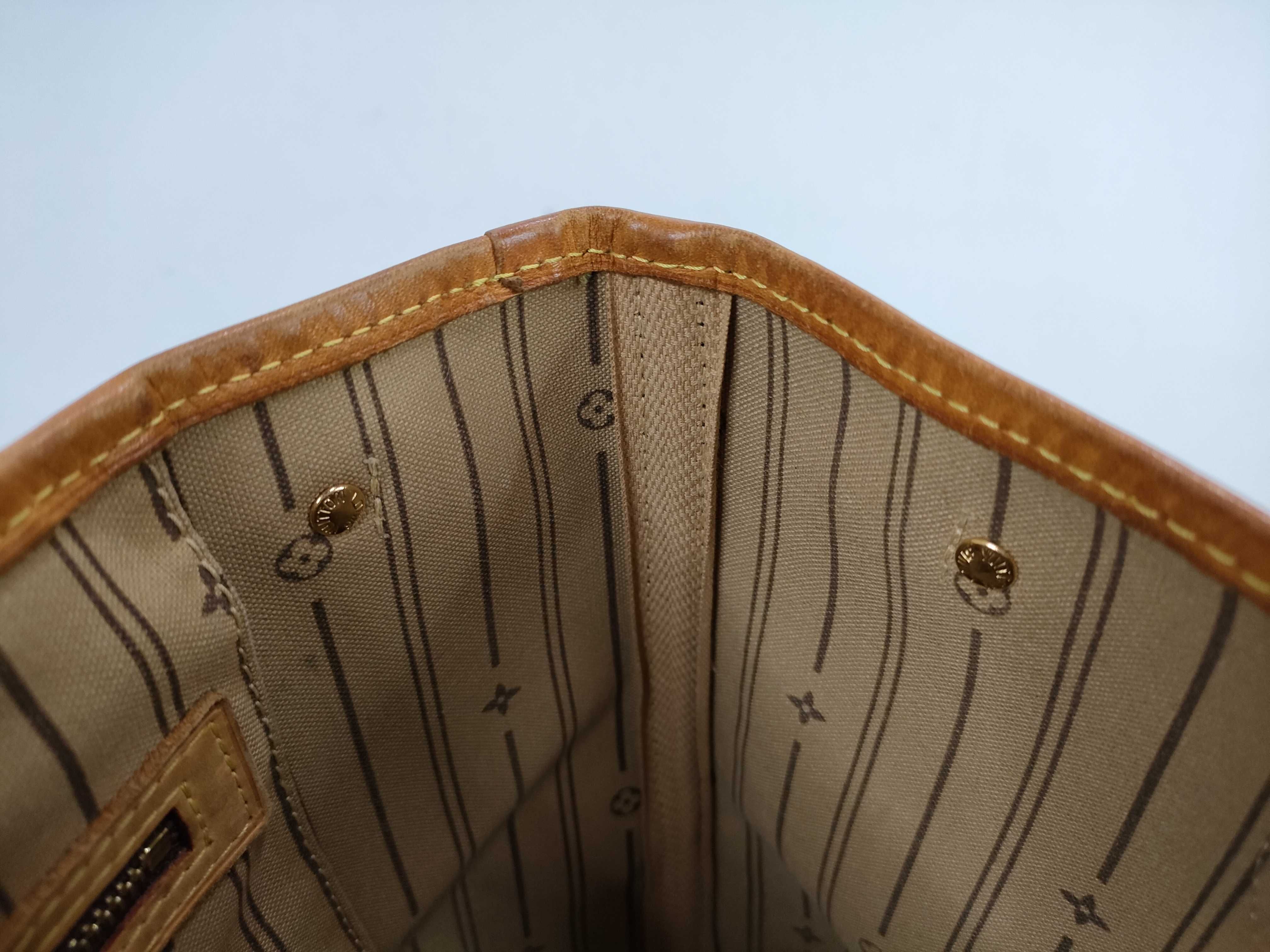 Monogram M40155 Neverfull PM (older model) tote bag (with pen marks inside) — view 9