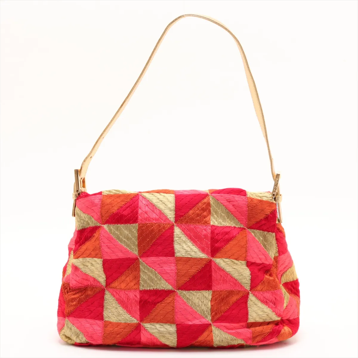 Mamma Bucket 26325 Embroidered Leather Shoulder Bag, Multicolor — view 2