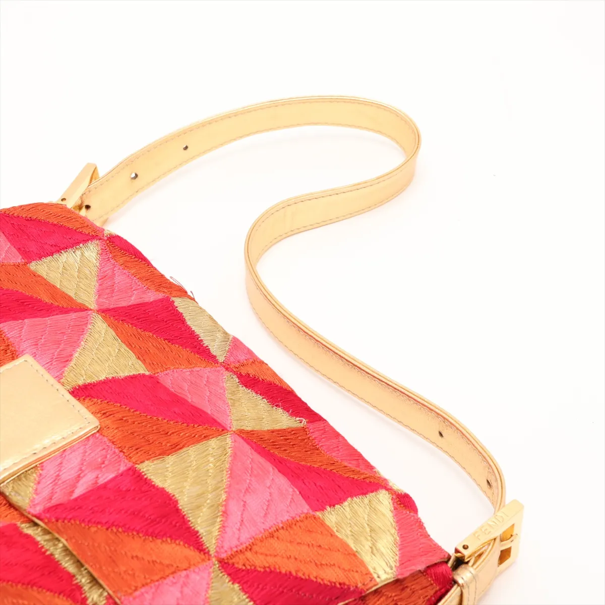 Mamma Bucket 26325 Embroidered Leather Shoulder Bag, Multicolor — view 5