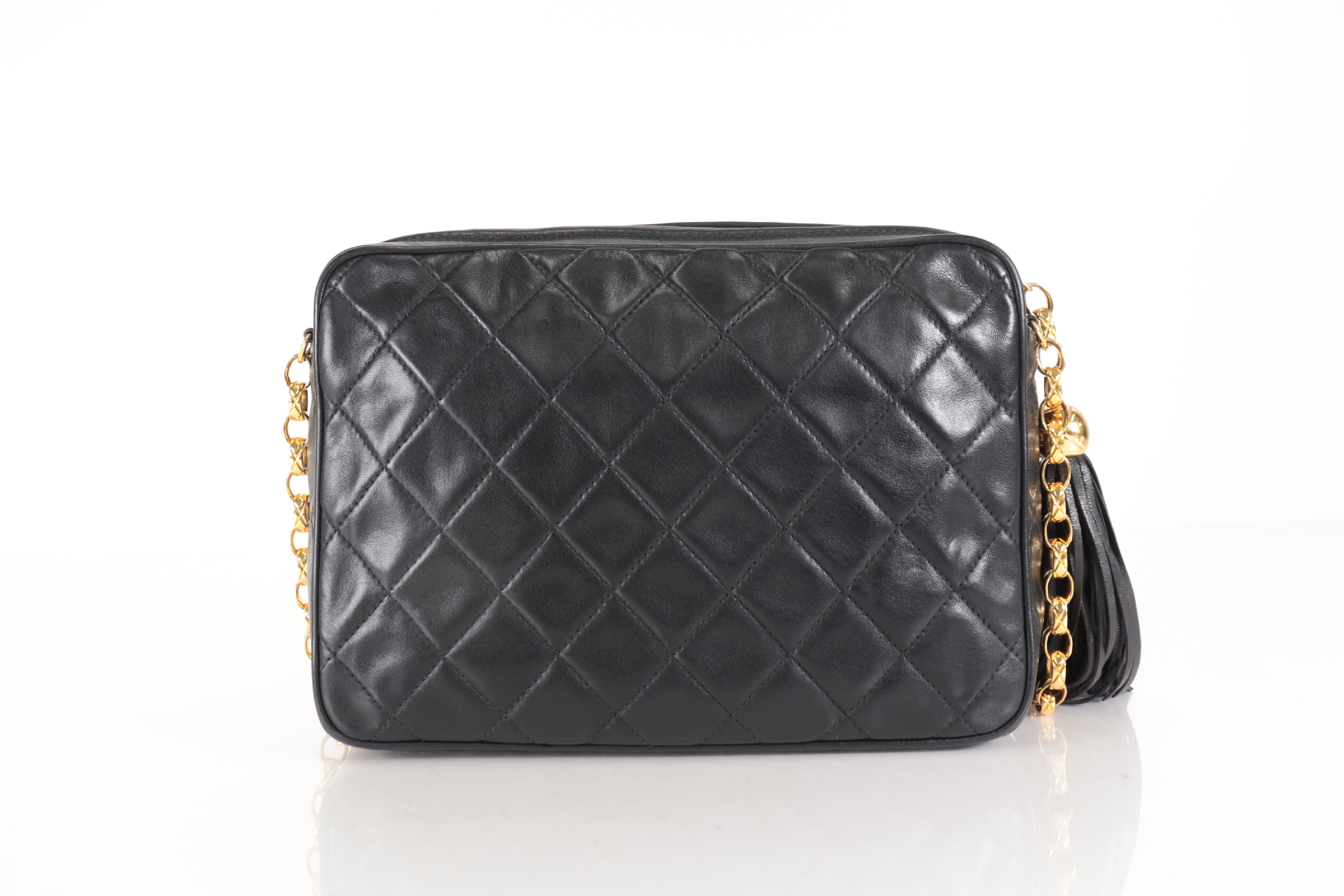 Matelassé Lambskin Fringe Jewel Chain Shoulder Bag (Series 2) — view 2