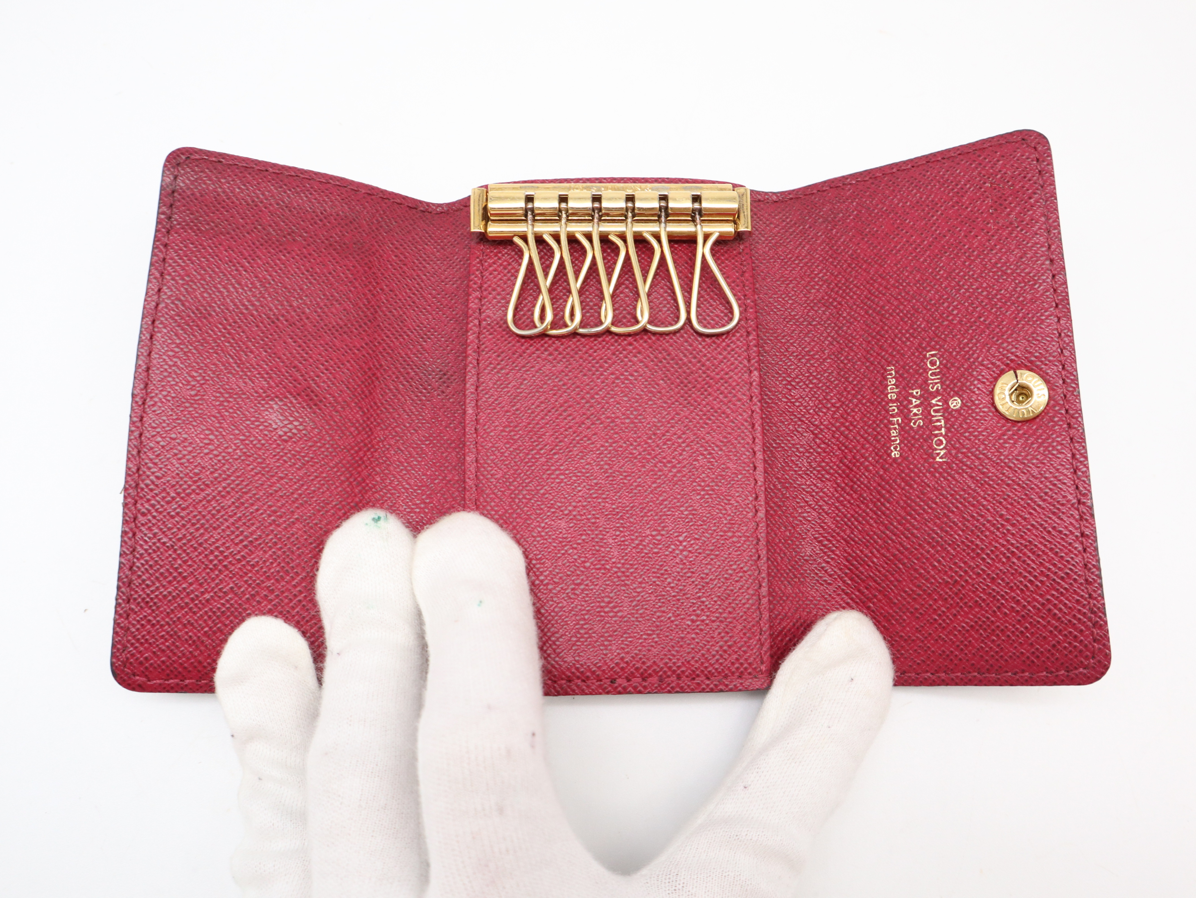 M60701 Monogram Multicles 6 Fuchsia Key Case — view 8
