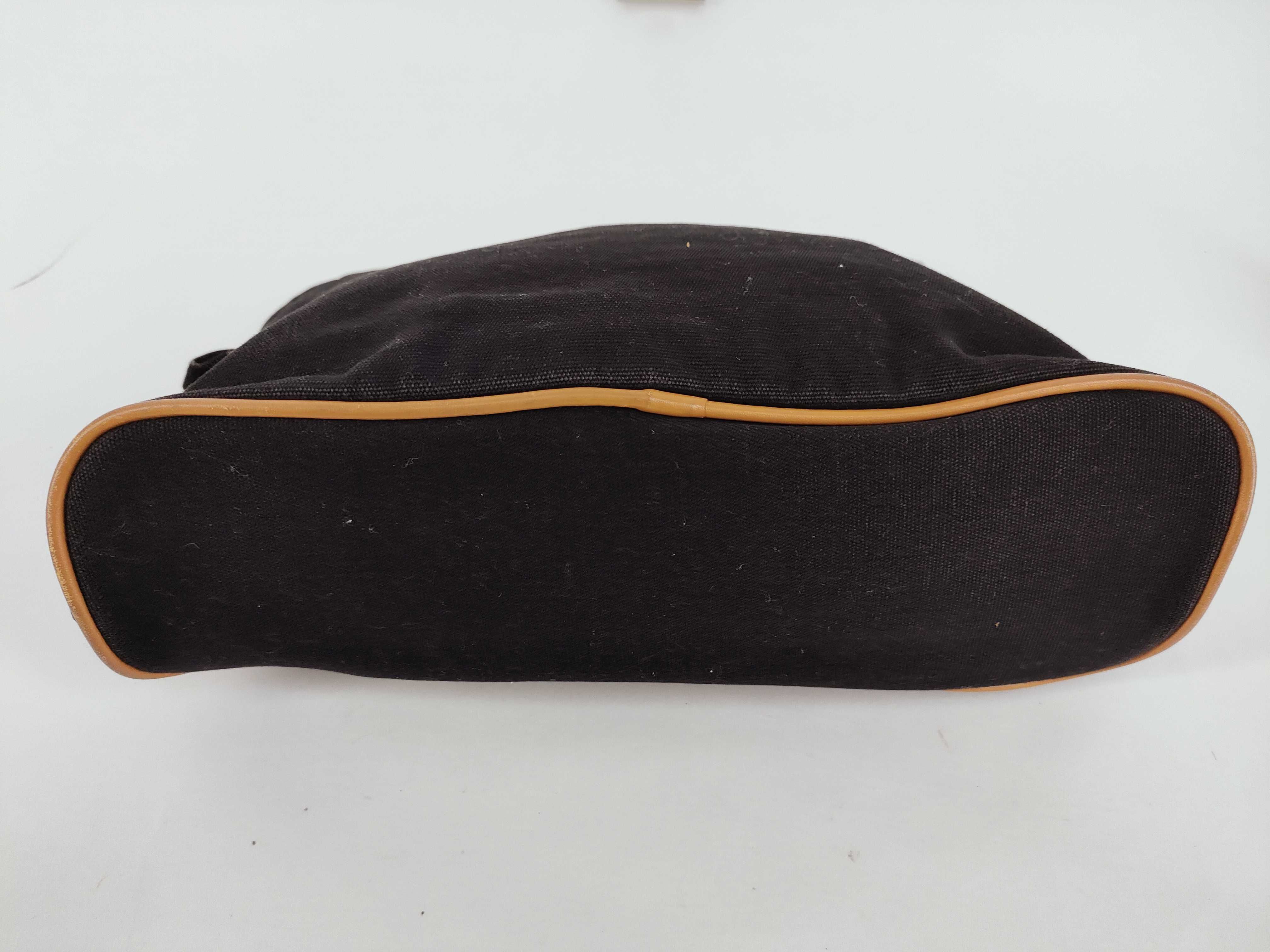 Bolide Hermes Bolide Pouch GM Canvas Pouch Navy Gold Hardware Pouch — view 4