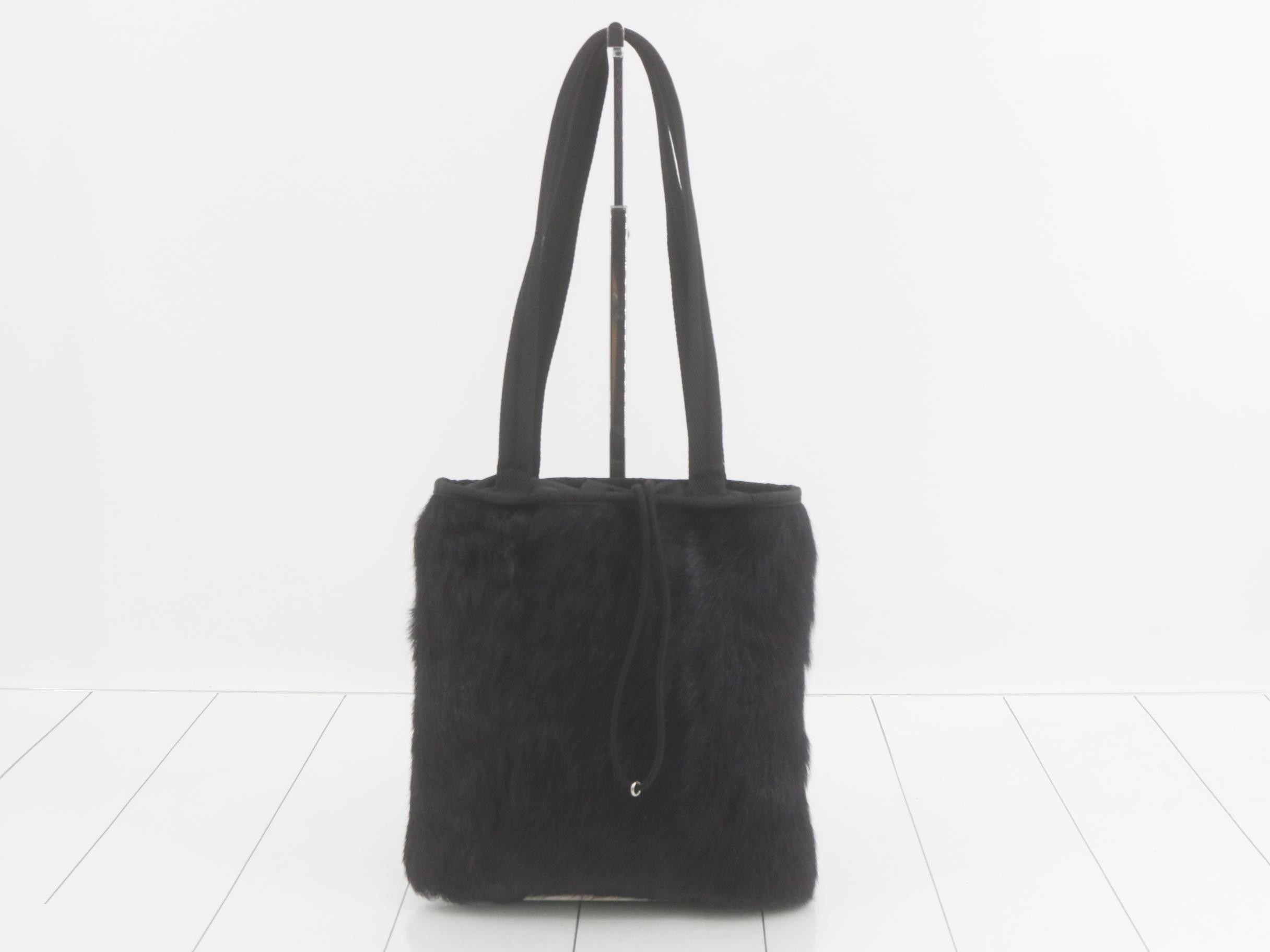Sport Fur/Nylon Semi-Shoulder Bag — view 2