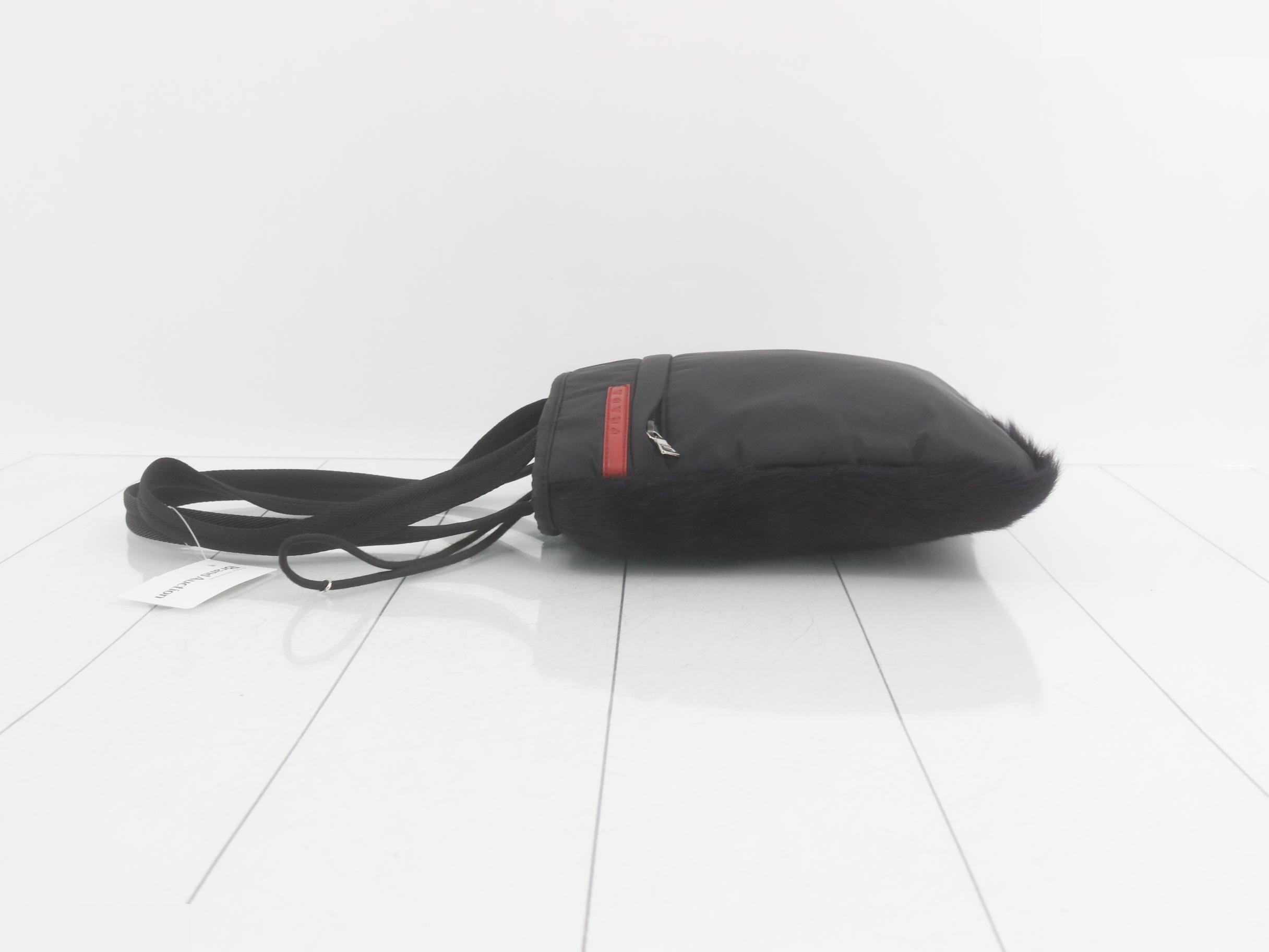 Sport Fur/Nylon Semi-Shoulder Bag — view 4