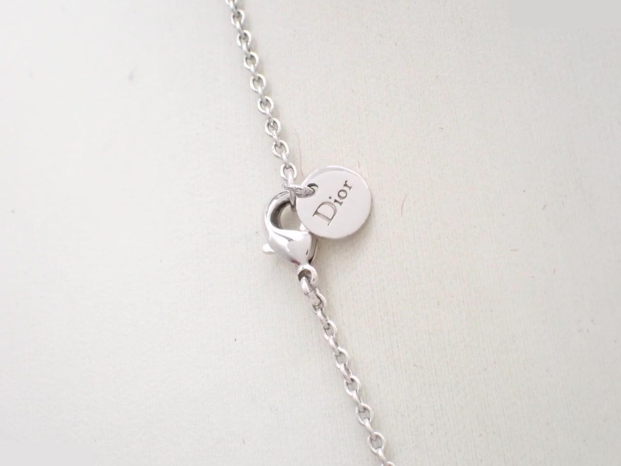 Rhinestone logo necklace, chain approximately 48cm — view 2