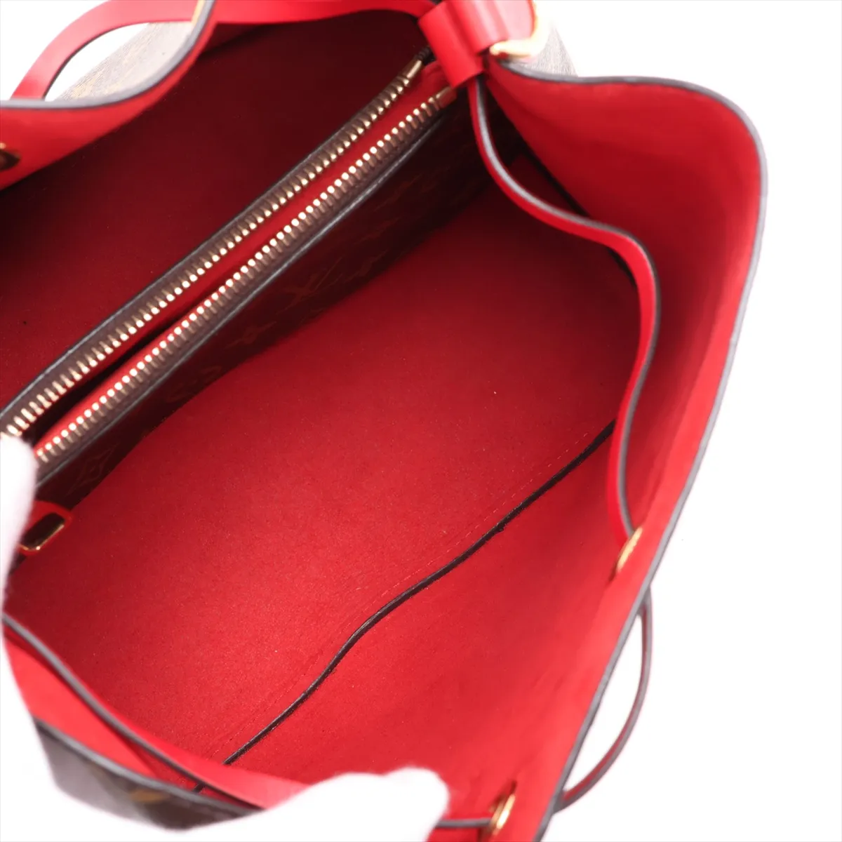Monogram NeoNoe M44021 Red x Brown (RFID detected) — view 6