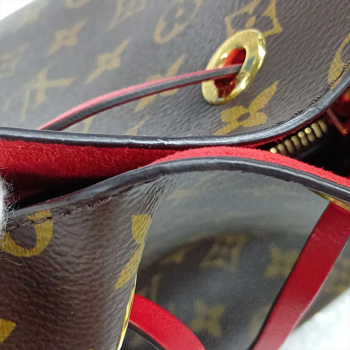 Monogram NeoNoe M44021 Red x Brown (RFID detected) — view 10