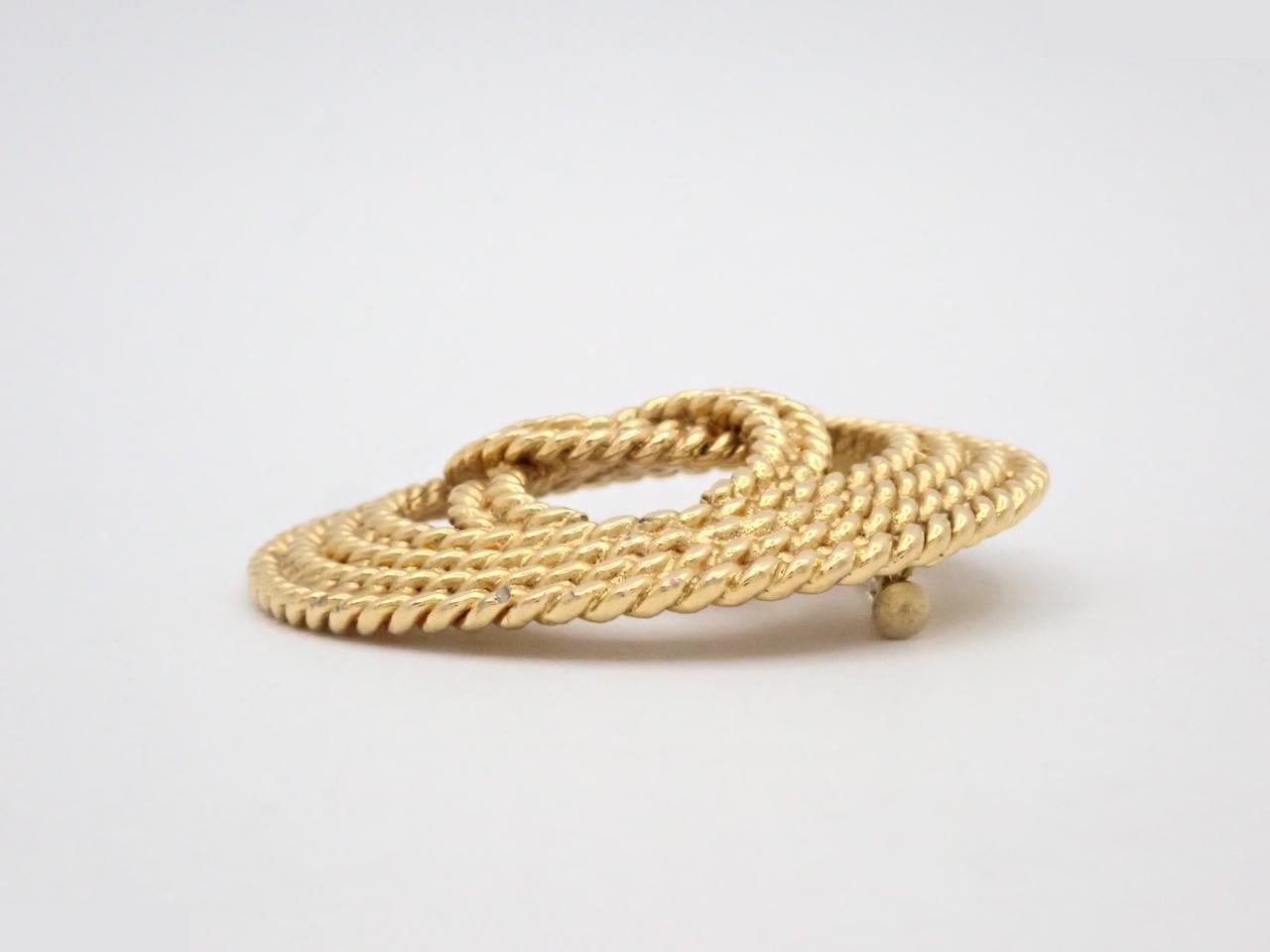 Coco Mark Brooch, Gold Color, Size 2, 8 — view 3