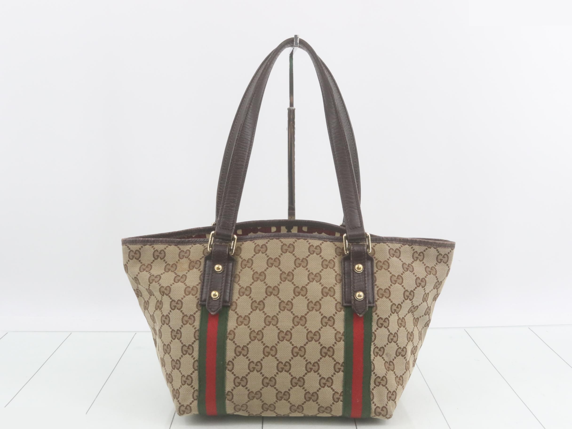 GG Canvas Sherry Line Tote Bag — view 2