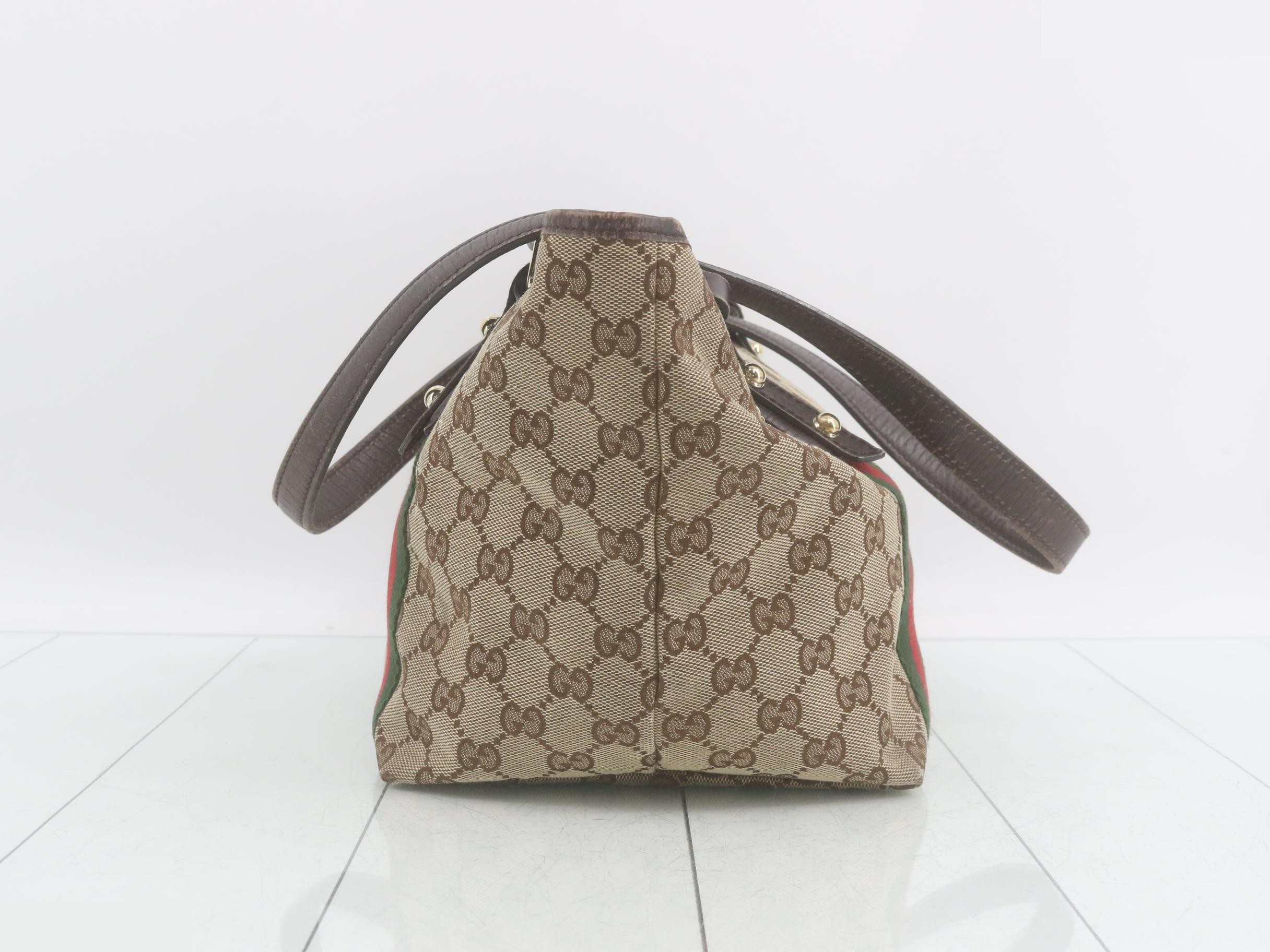 GG Canvas Sherry Line Tote Bag — view 4