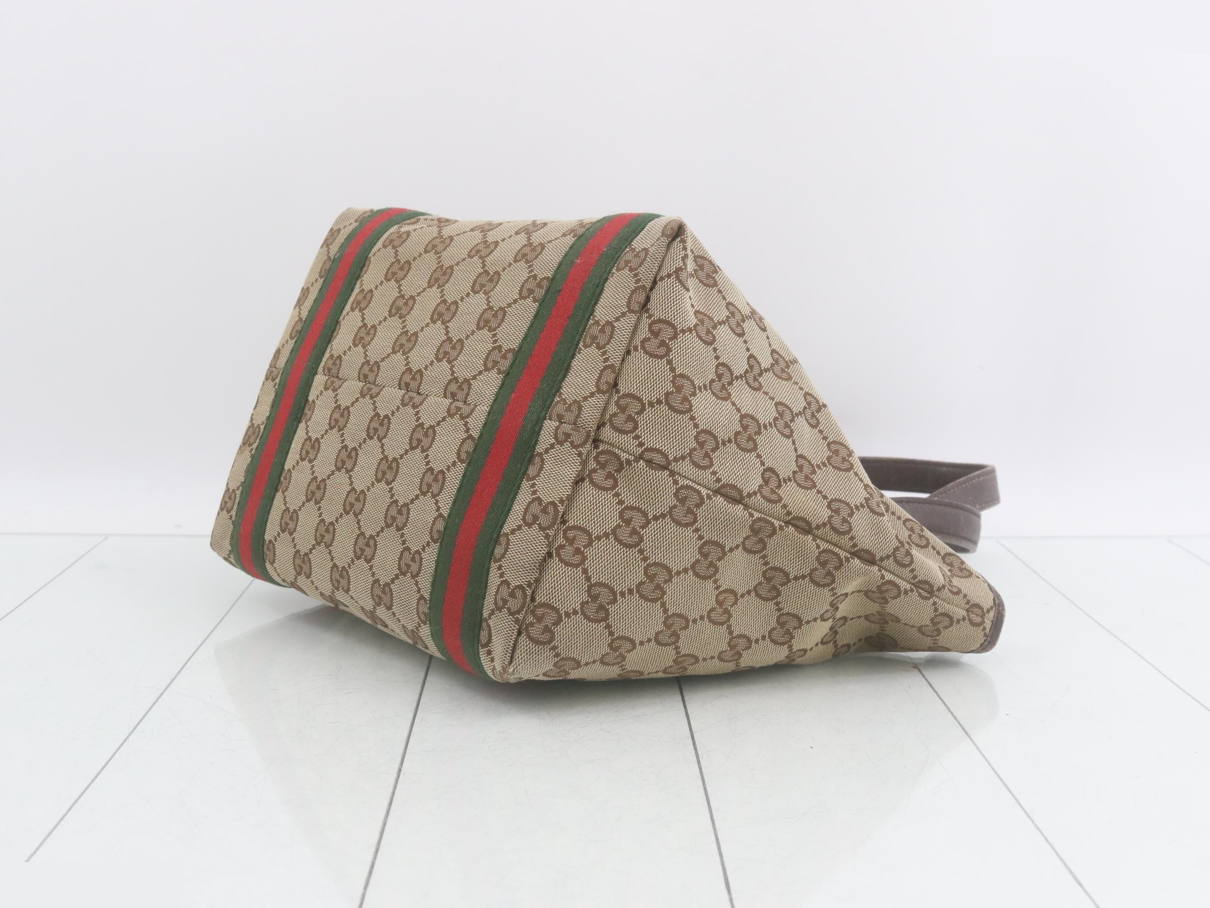 GG Canvas Sherry Line Tote Bag — view 6